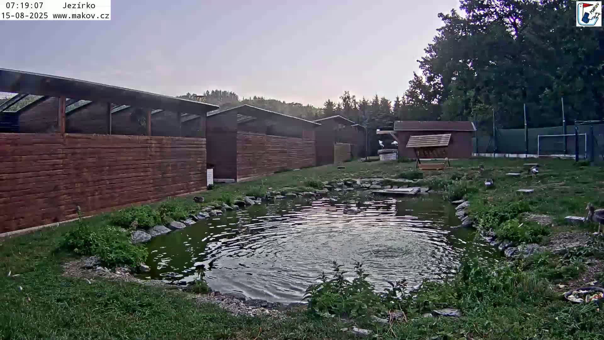 Pisek, Makov Animal Rescue Station Lake Live Cam - Cizova, Pisek, Juhočeský Kraj (South Bohemian), Czechia