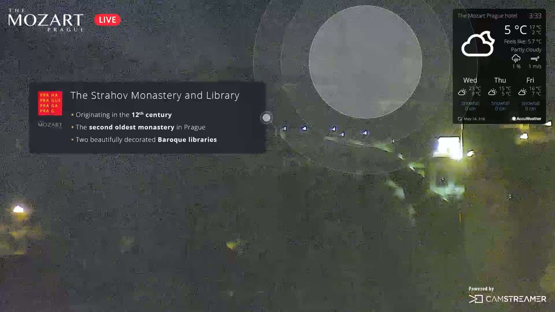 Prague Historical Area Live Cam - Praha 1, Praha, Hlavní Město, Czechia