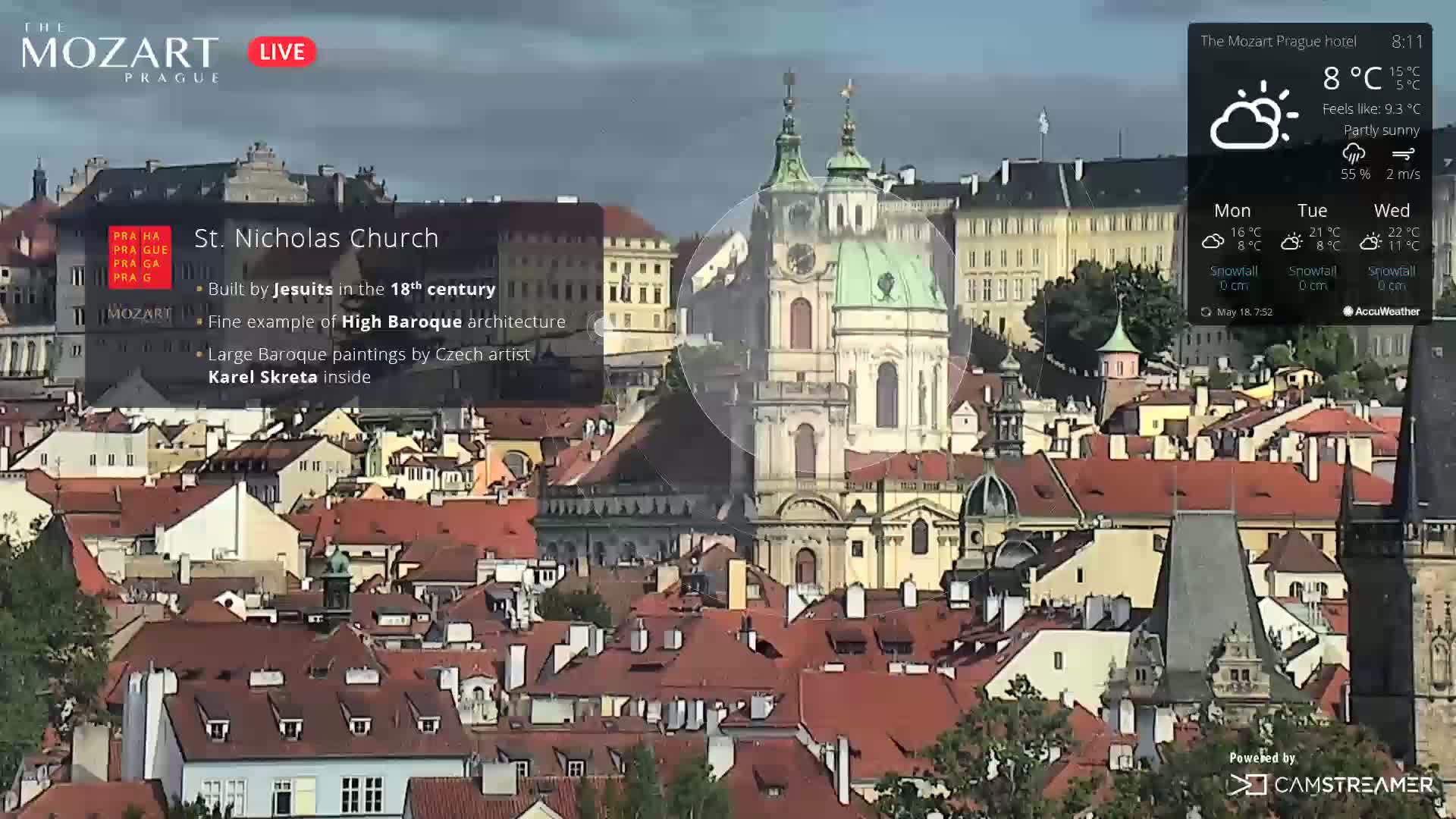 Prague Historical Area Live Cam - Praha 1, Praha, Hlavní Město, Czechia