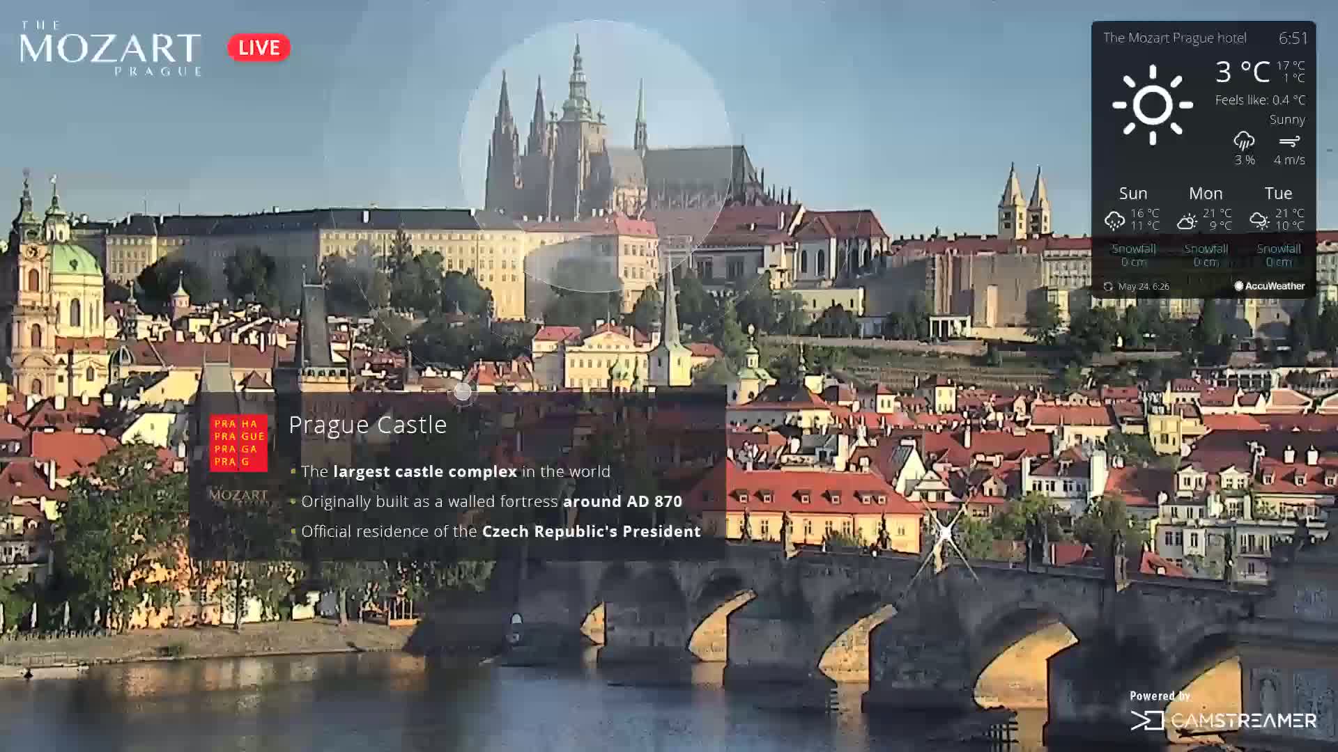Prague Historical Area Live Cam - Praha 1, Praha, Hlavní Město, Czechia