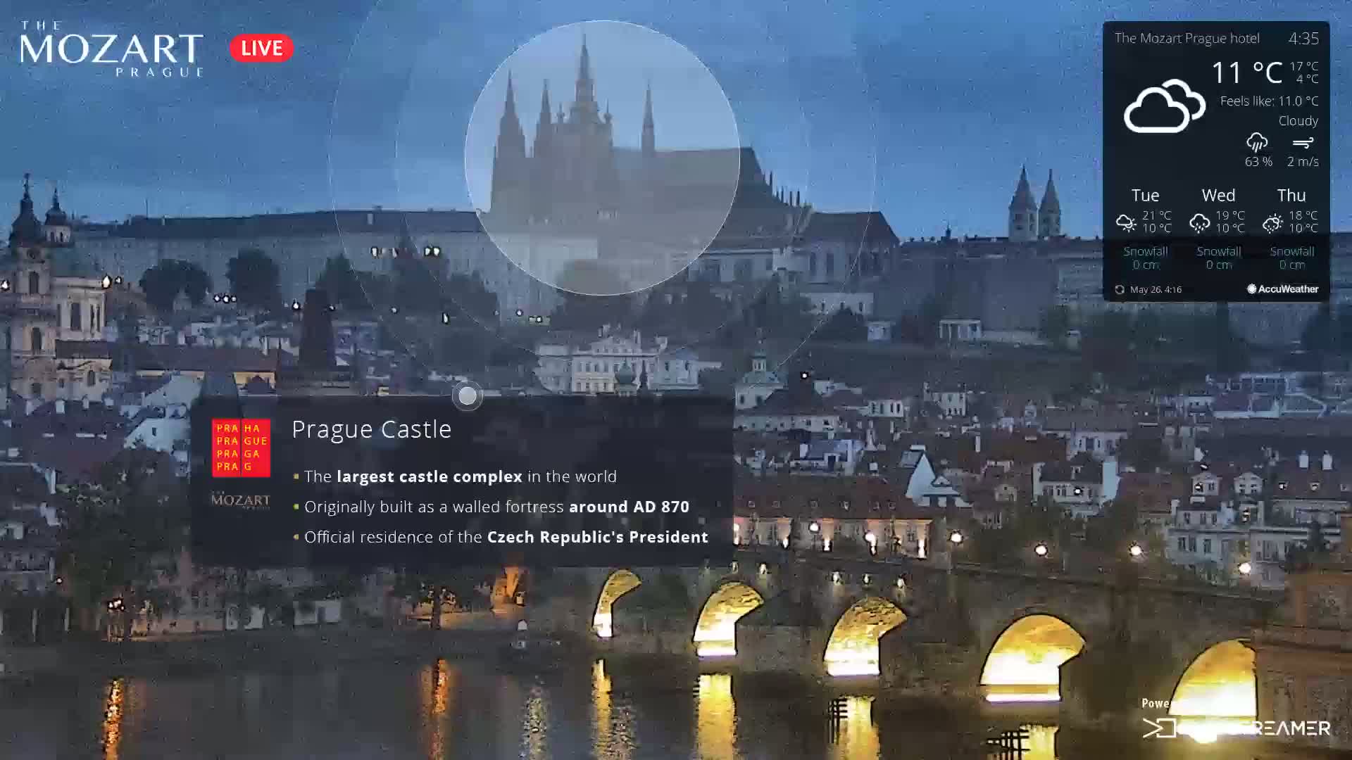 Prague Historical Area Live Cam - Praha 1, Praha, Hlavní Město, Czechia