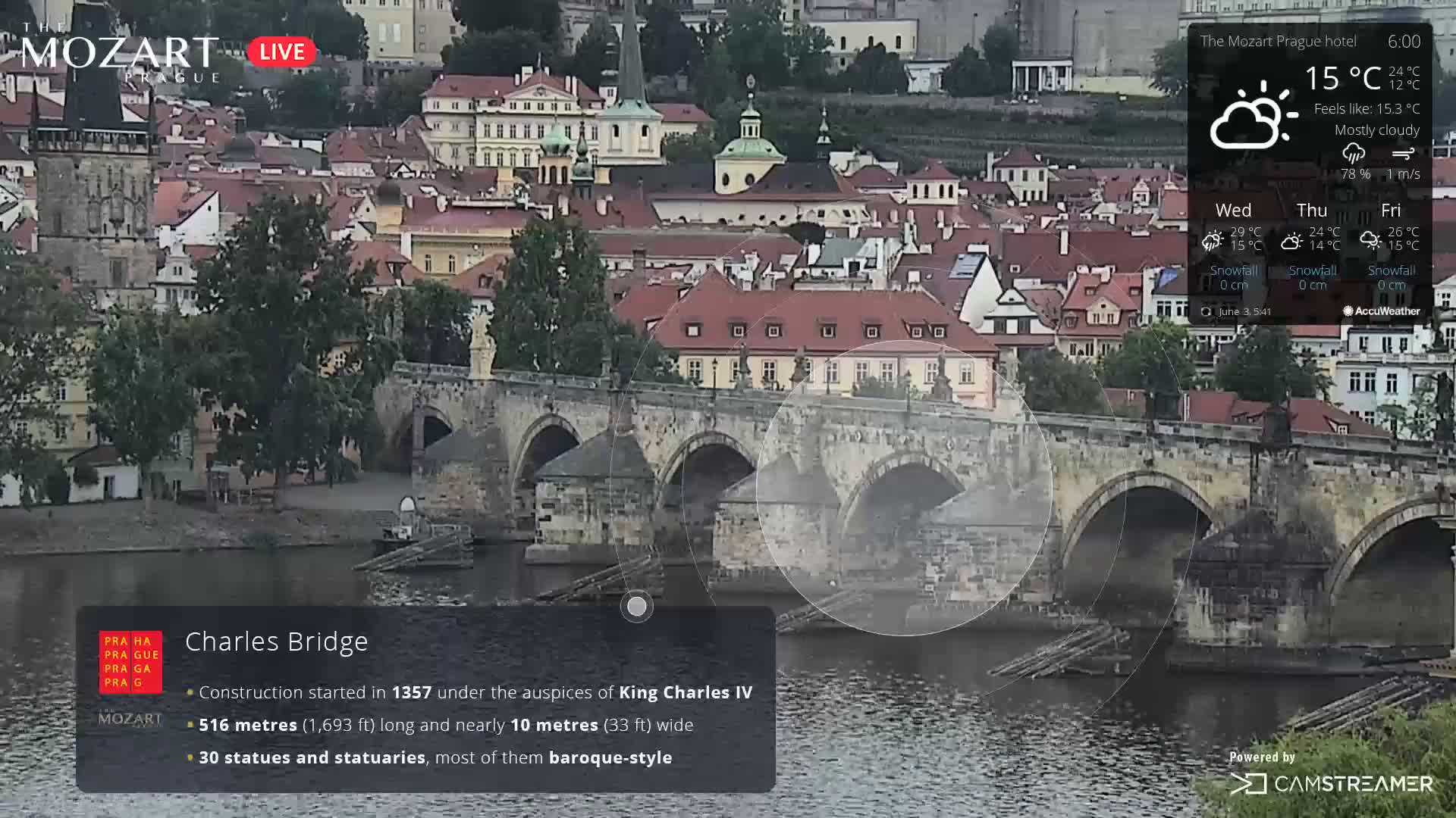 Prague Historical Area Live Cam - Praha 1, Praha, Hlavní Město, Czechia