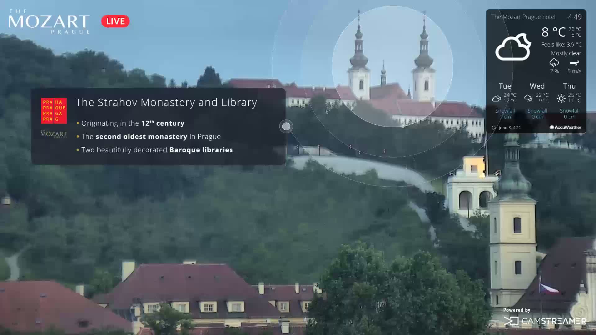 Prague Historical Area Live Cam - Praha 1, Praha, Hlavní Město, Czechia