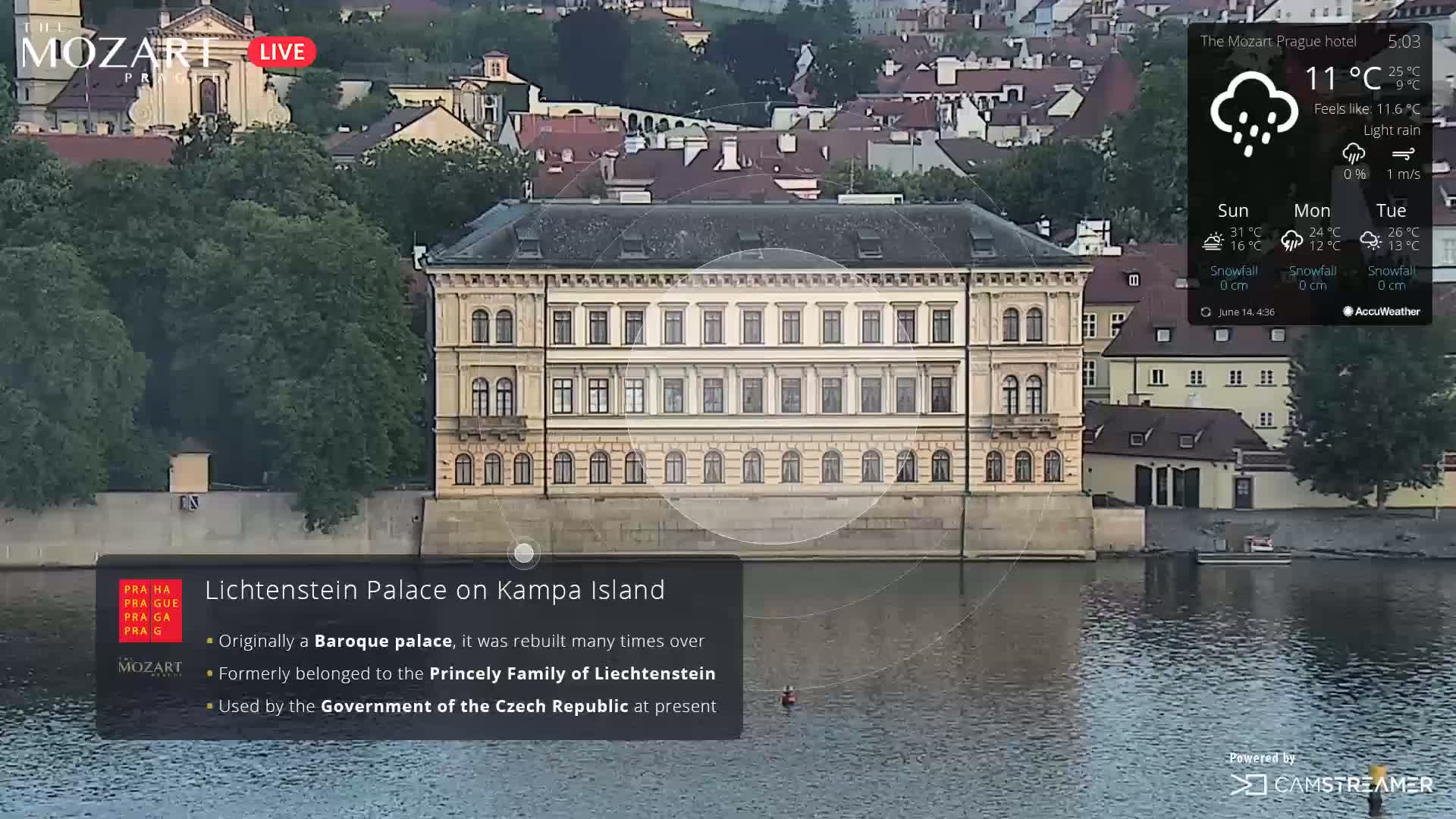 Prague Historical Area Live Cam - Praha 1, Praha, Hlavní Město, Czechia