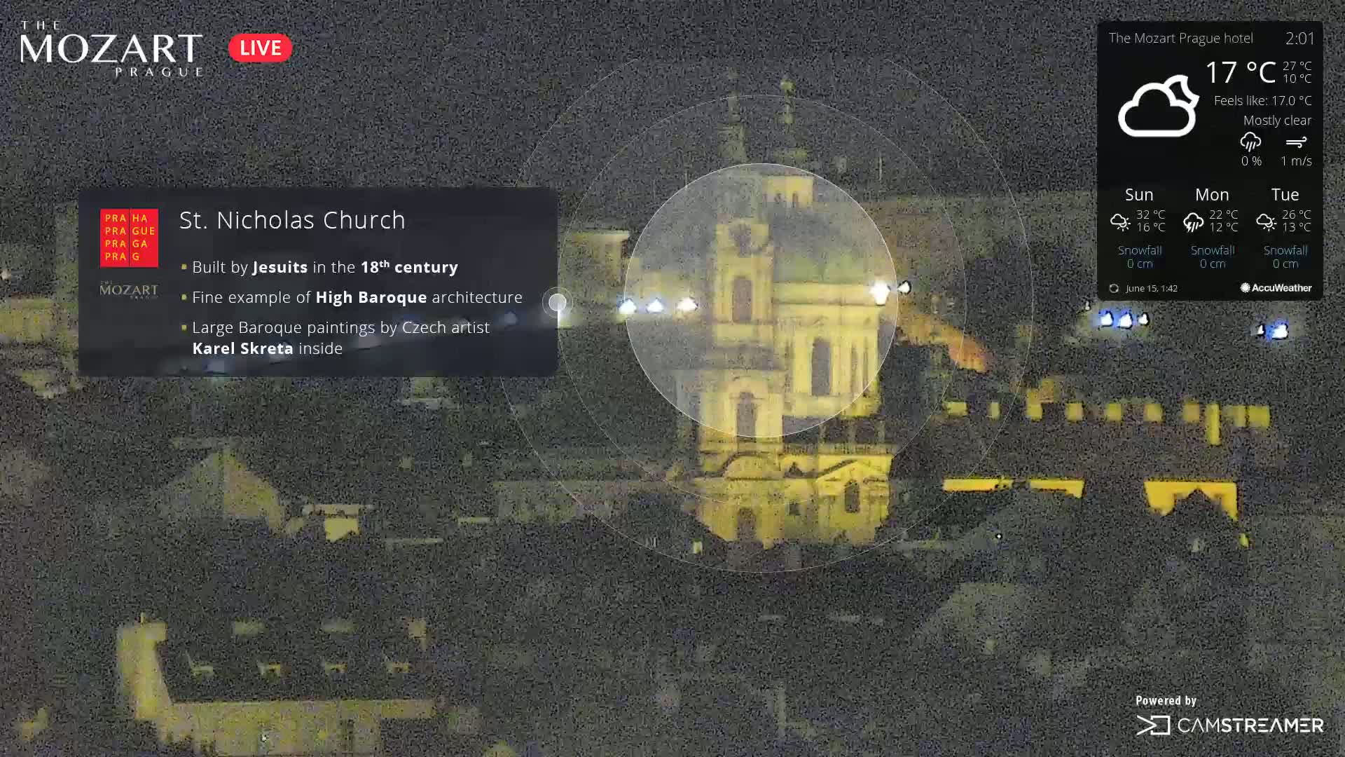 Prague Historical Area Live Cam - Praha 1, Praha, Hlavní Město, Czechia
