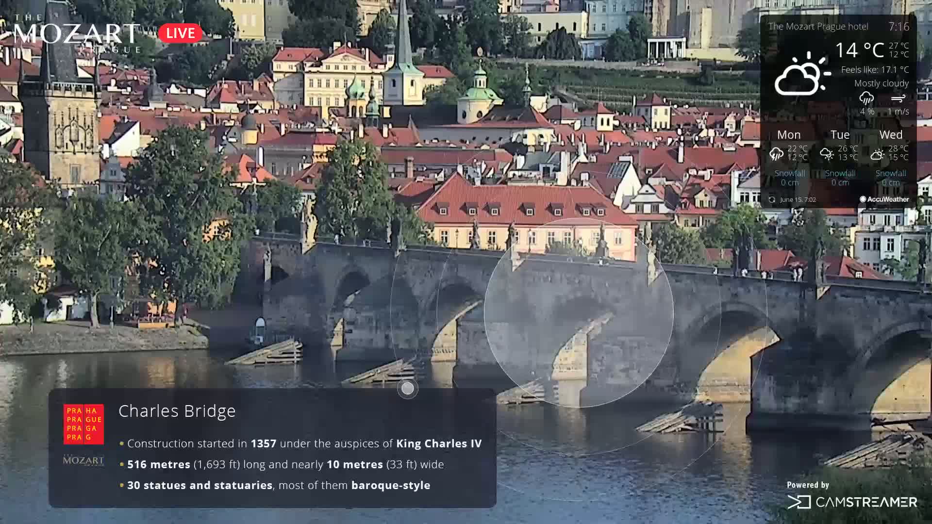 Prague Historical Area Live Cam - Praha 1, Praha, Hlavní Město, Czechia