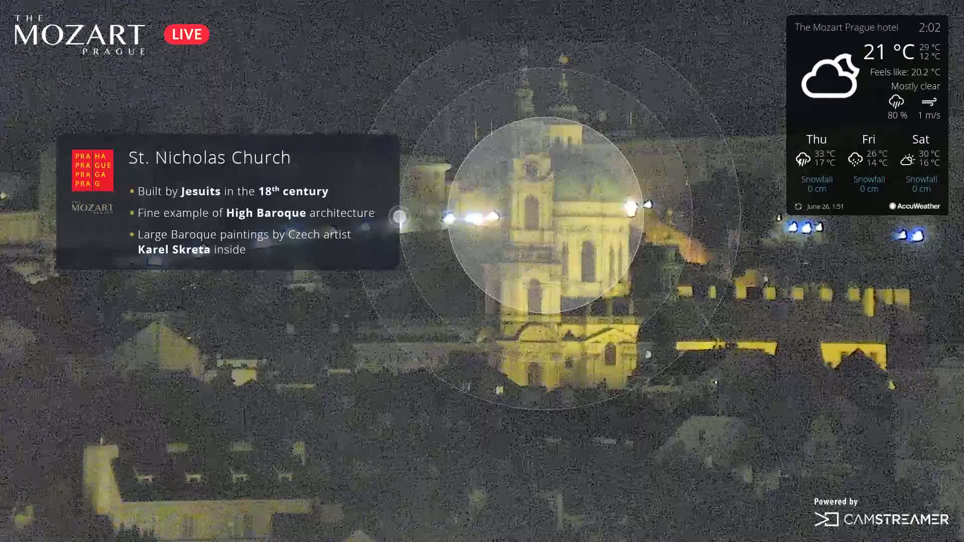 Prague Historical Area Live Cam - Praha 1, Praha, Hlavní Město, Czechia