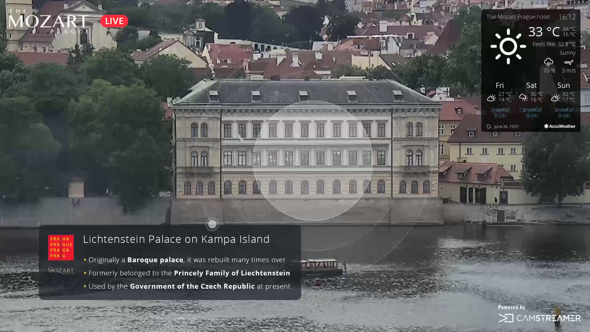 Prague Historical Area Live Cam - Praha 1, Praha, Hlavní Město, Czechia
