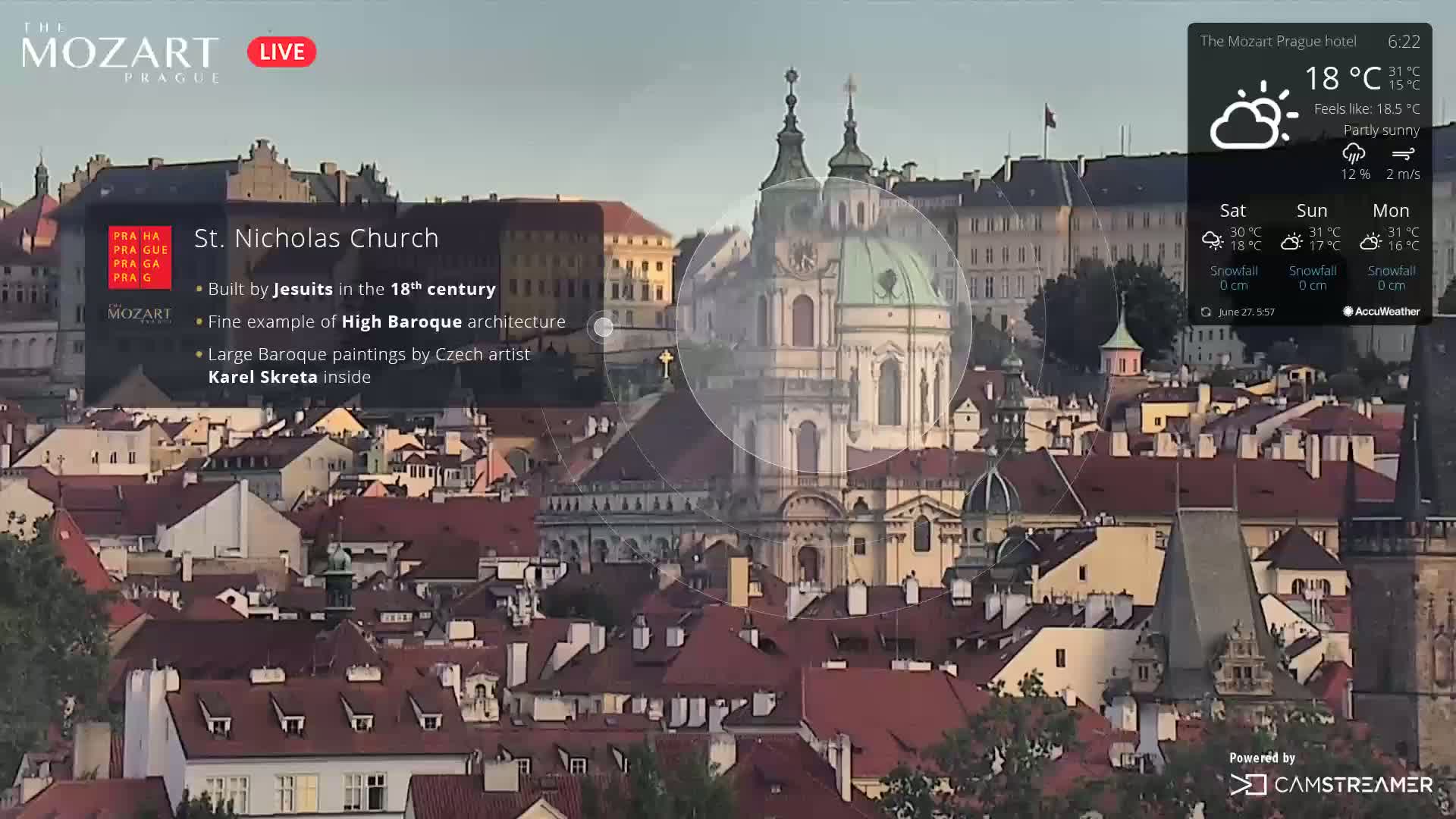 Prague Historical Area Live Cam - Praha 1, Praha, Hlavní Město, Czechia