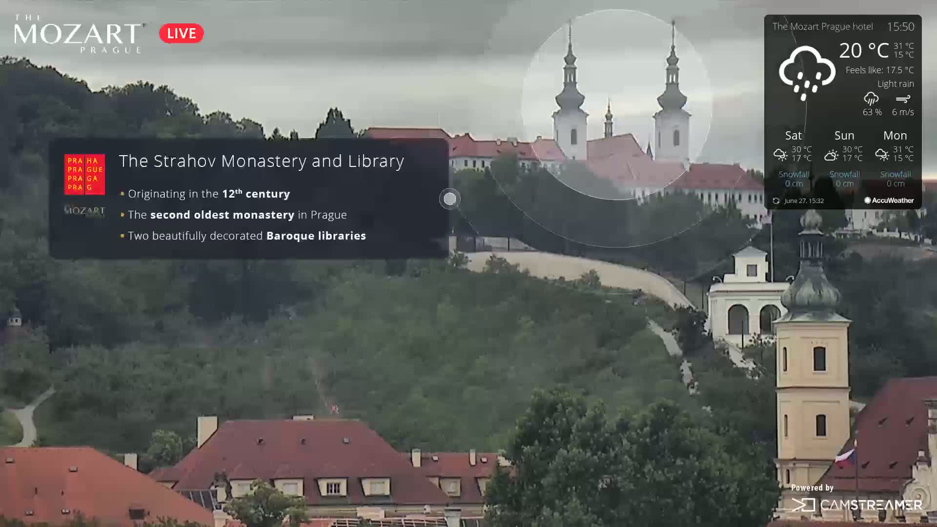Prague Historical Area Live Cam - Praha 1, Praha, Hlavní Město, Czechia