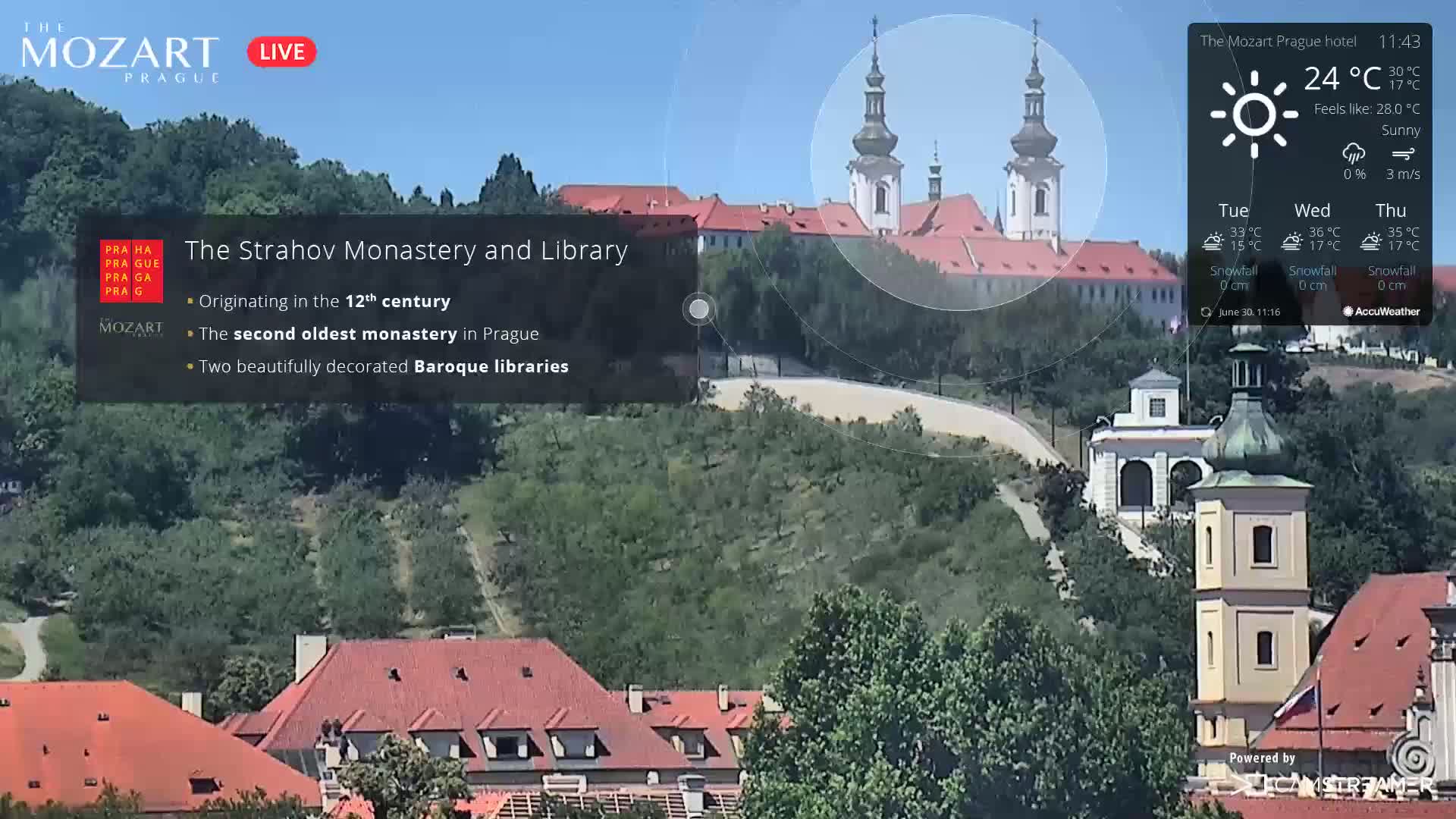 Prague Historical Area Live Cam - Praha 1, Praha, Hlavní Město, Czechia