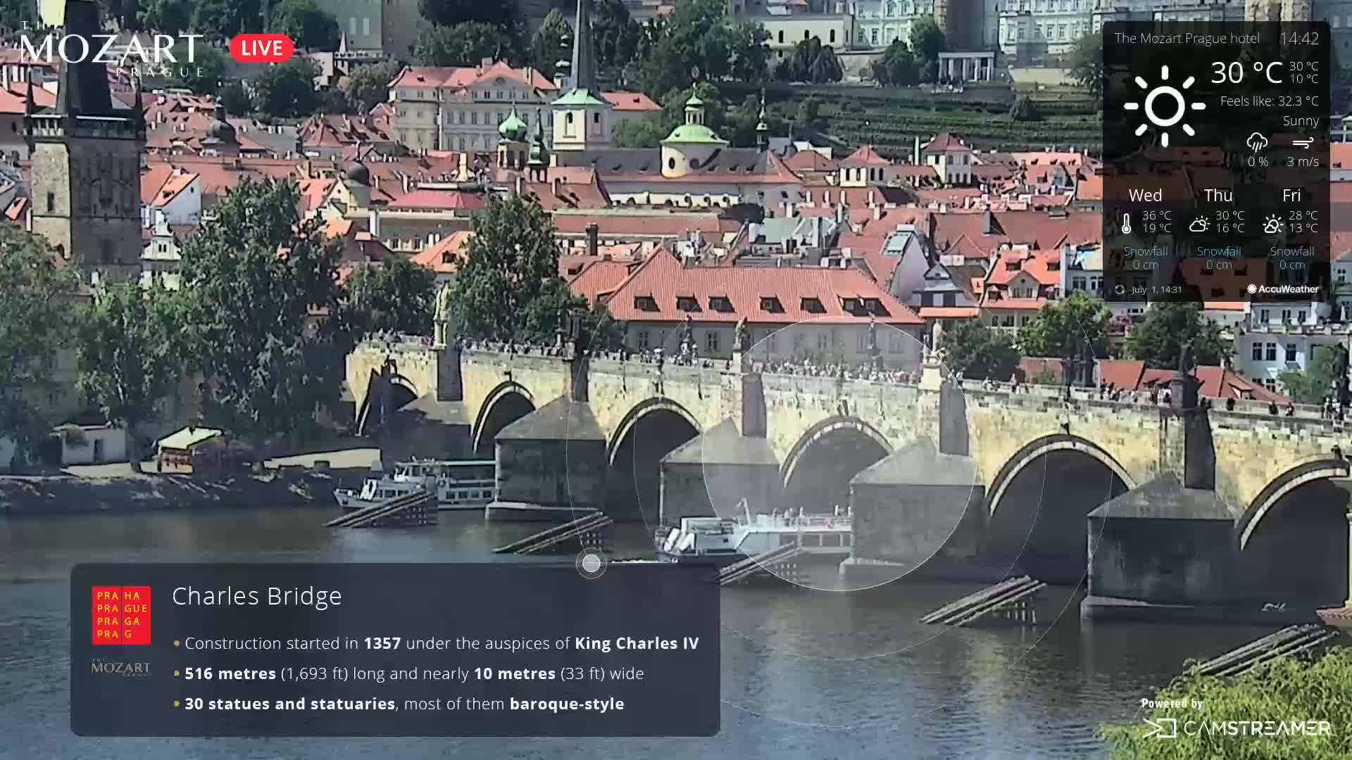 Prague Historical Area Live Cam - Praha 1, Praha, Hlavní Město, Czechia