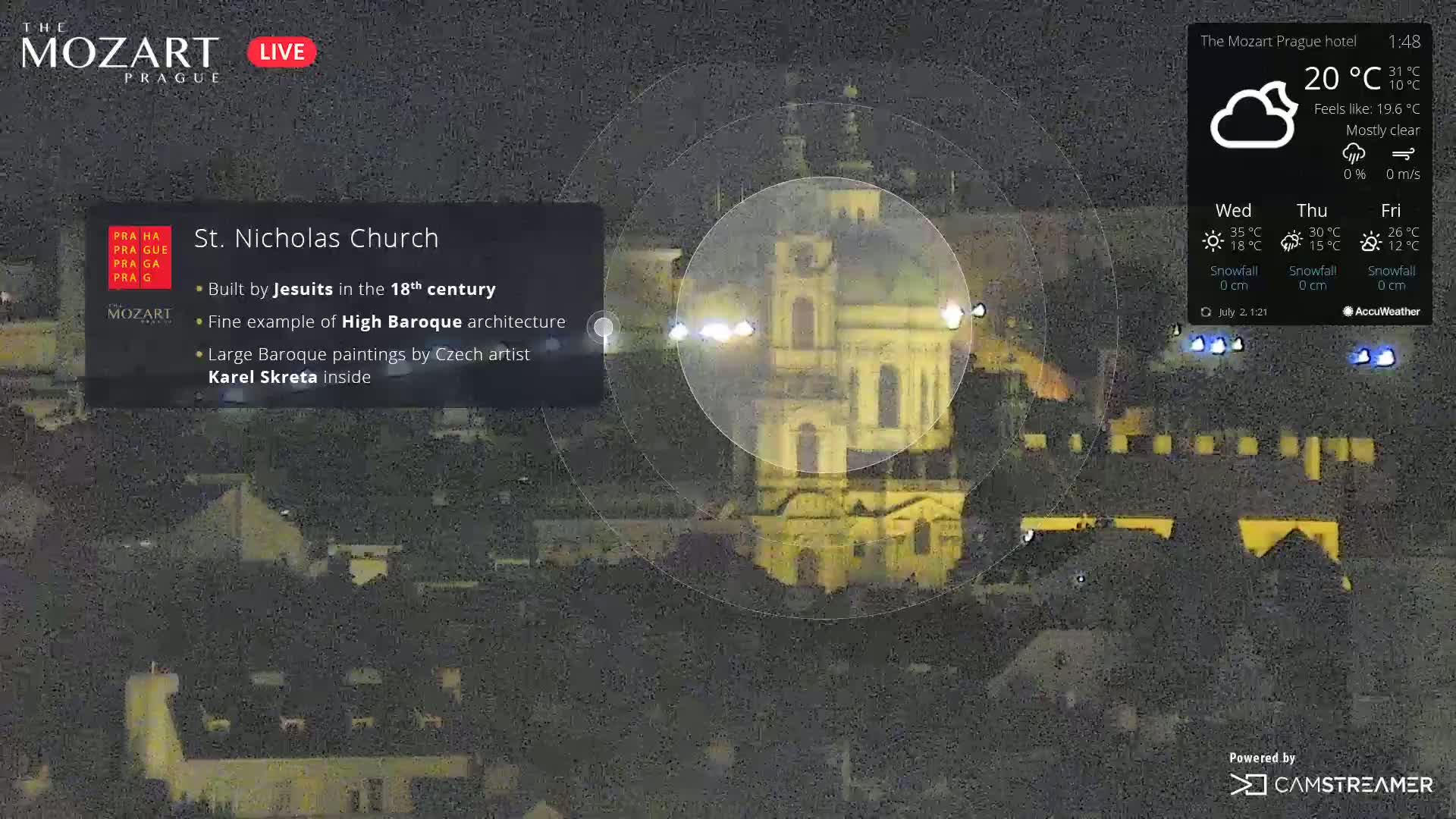 Prague Historical Area Live Cam - Praha 1, Praha, Hlavní Město, Czechia