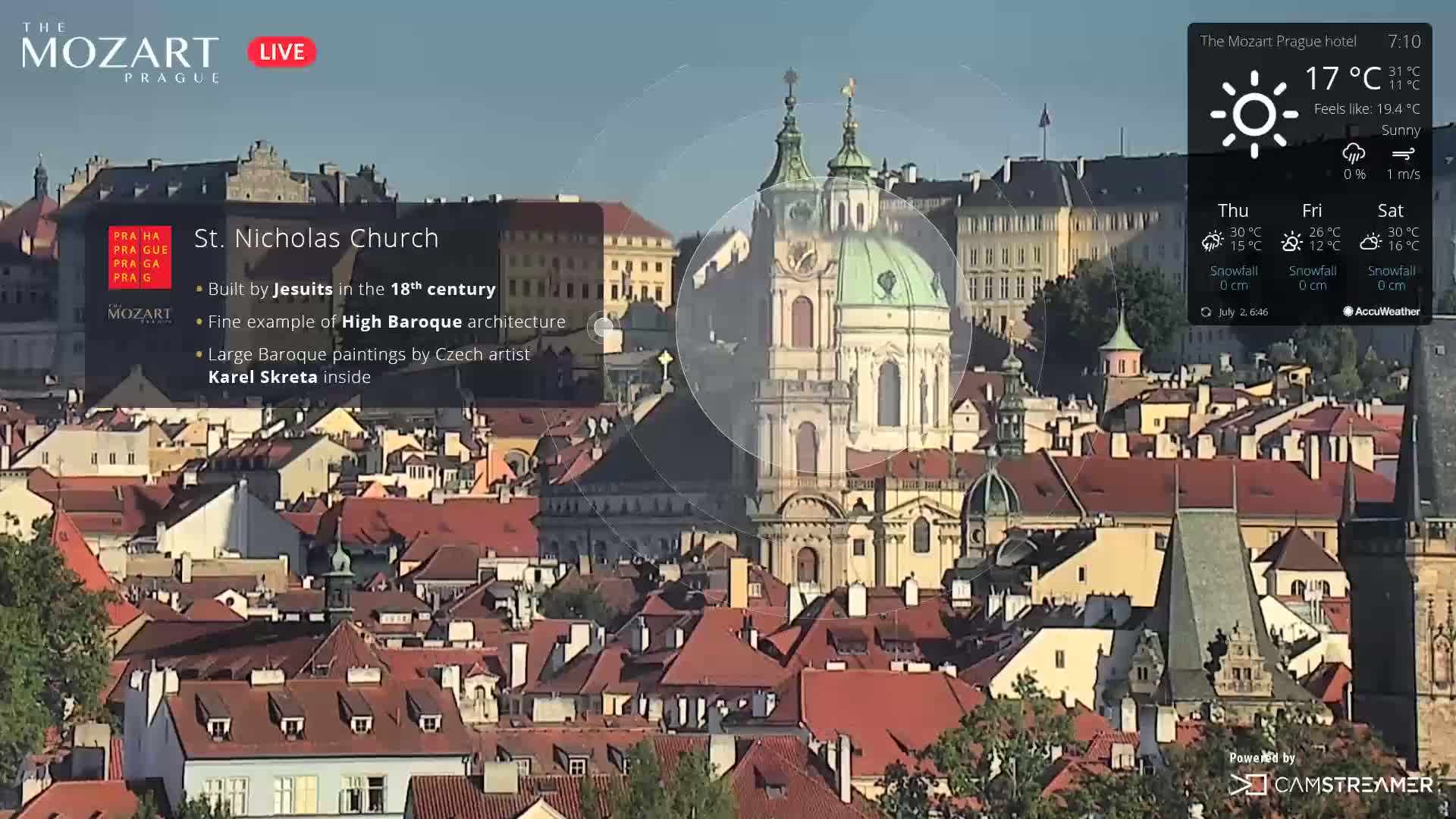 Prague Historical Area Live Cam - Praha 1, Praha, Hlavní Město, Czechia