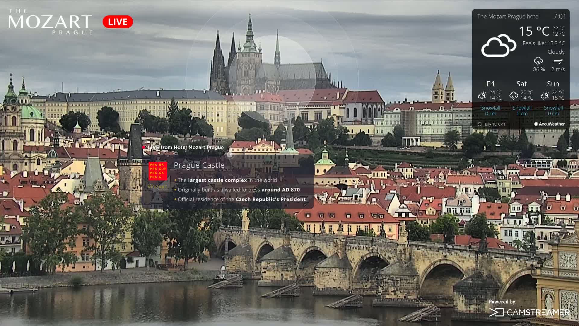 Prague Historical Area Live Cam - Praha 1, Praha, Hlavní Město, Czechia