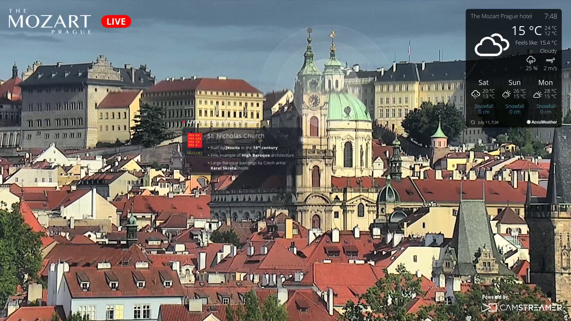 Prague Historical Area Live Cam - Praha 1, Praha, Hlavní Město, Czechia