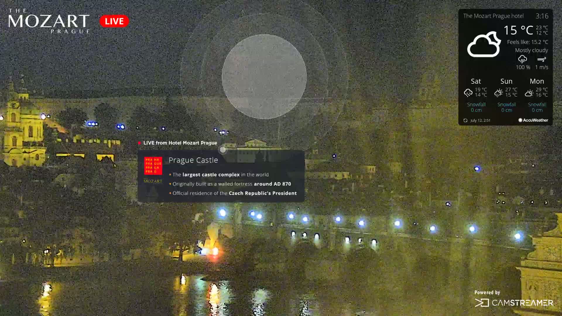 Prague Historical Area Live Cam - Praha 1, Praha, Hlavní Město, Czechia