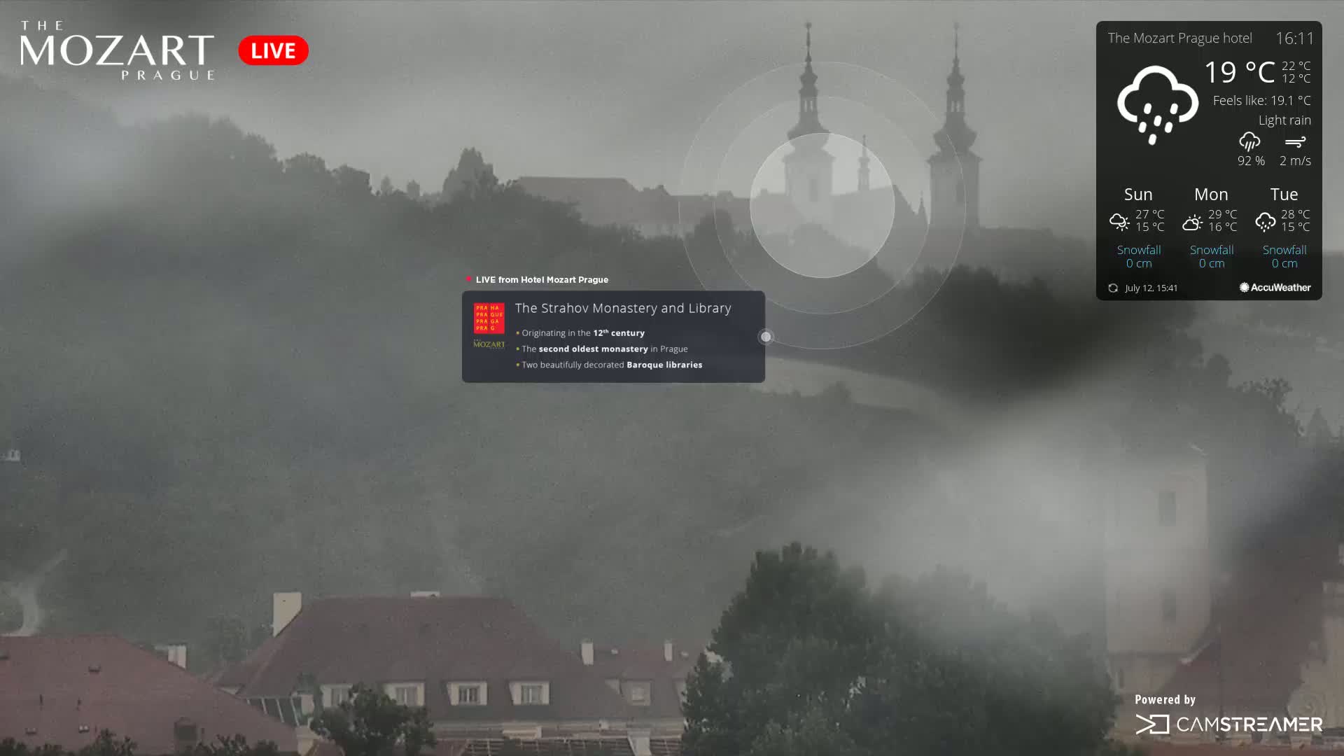 Prague Historical Area Live Cam - Praha 1, Praha, Hlavní Město, Czechia
