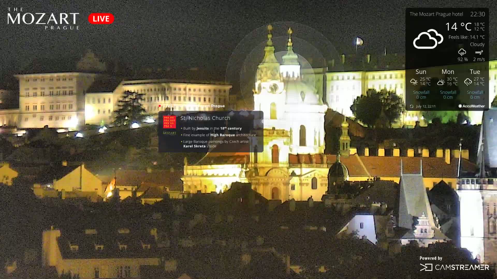 Prague Historical Area Live Cam - Praha 1, Praha, Hlavní Město, Czechia