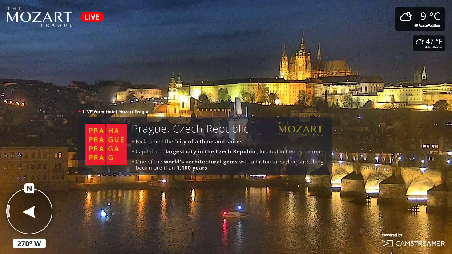 Prague Historical Area Static Live Cam - Praha 1, Praha, Hlavní Město, Czechia