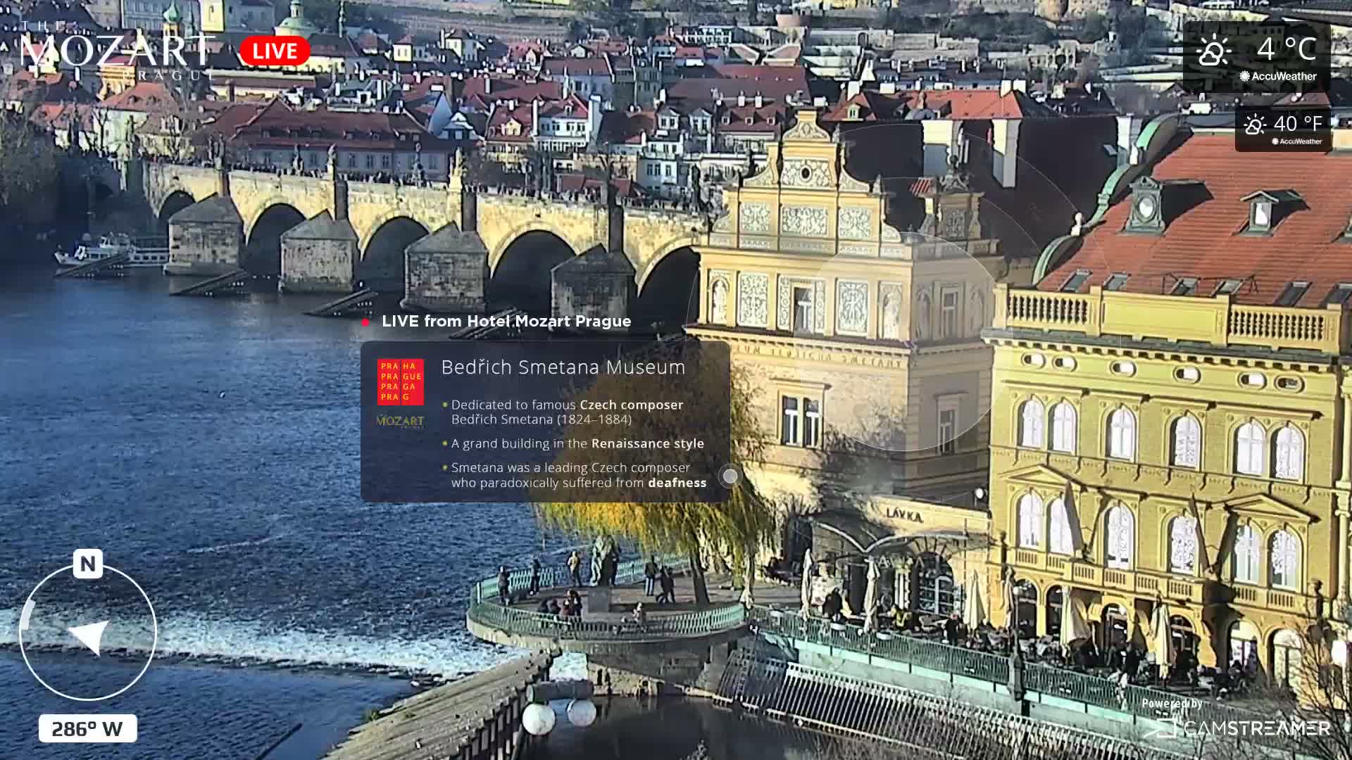 Prague Historical Area Static Live Cam - Praha 1, Praha, Hlavní Město, Czechia