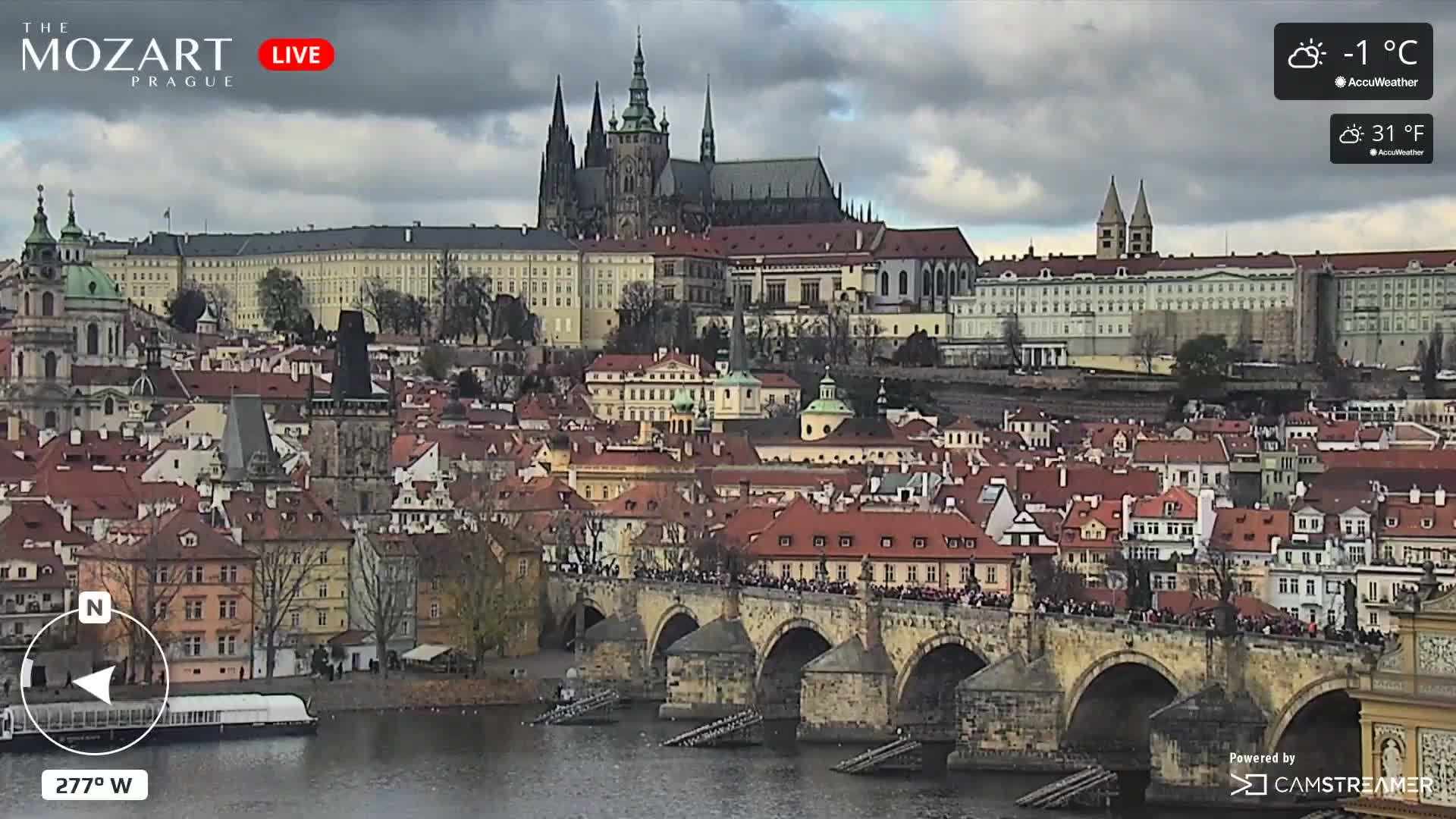 Prague Historical Area Static Live Cam - Praha 1, Praha, Hlavní Město, Czechia