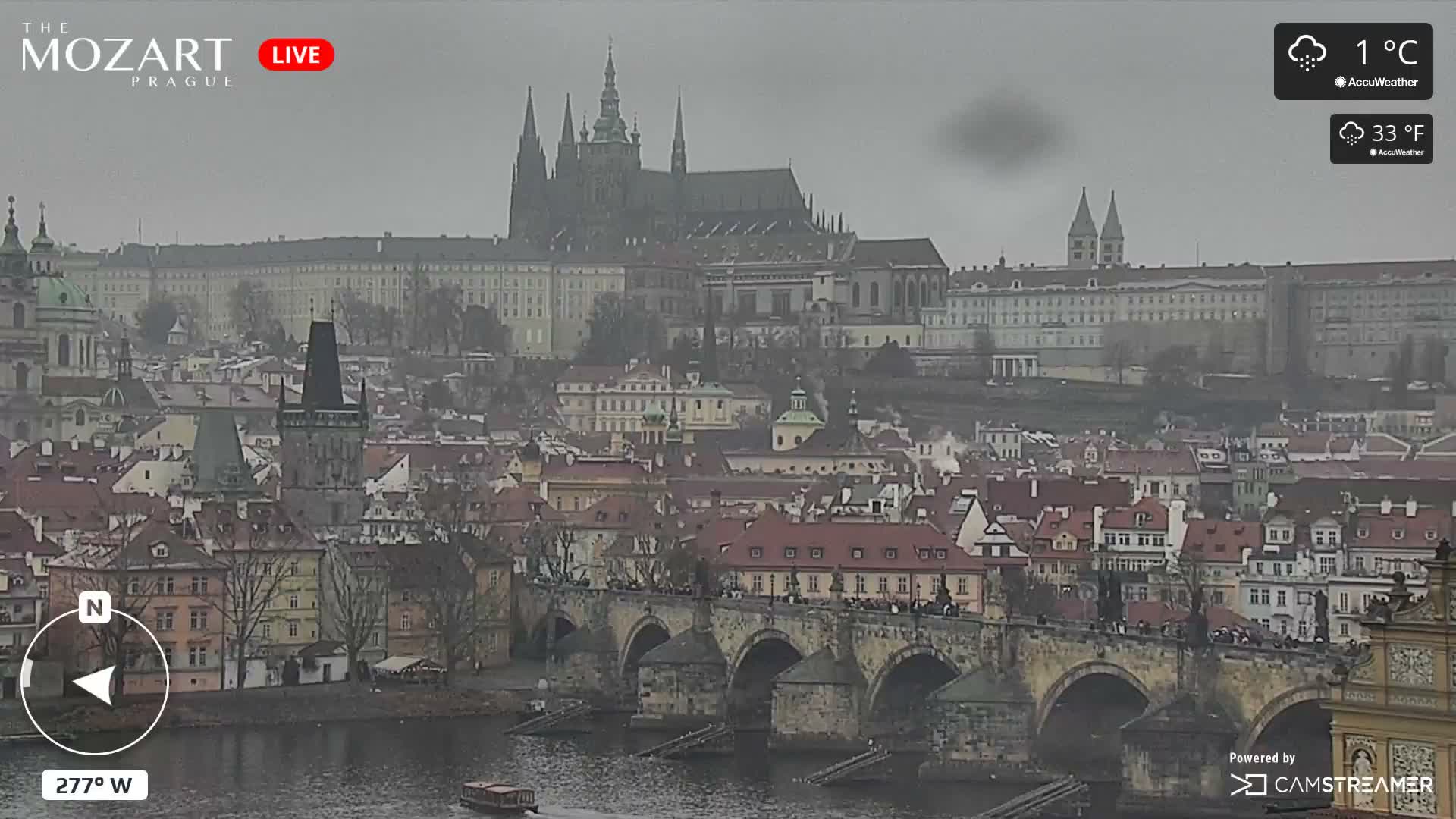 Prague Historical Area Static Live Cam - Praha 1, Praha, Hlavní Město, Czechia