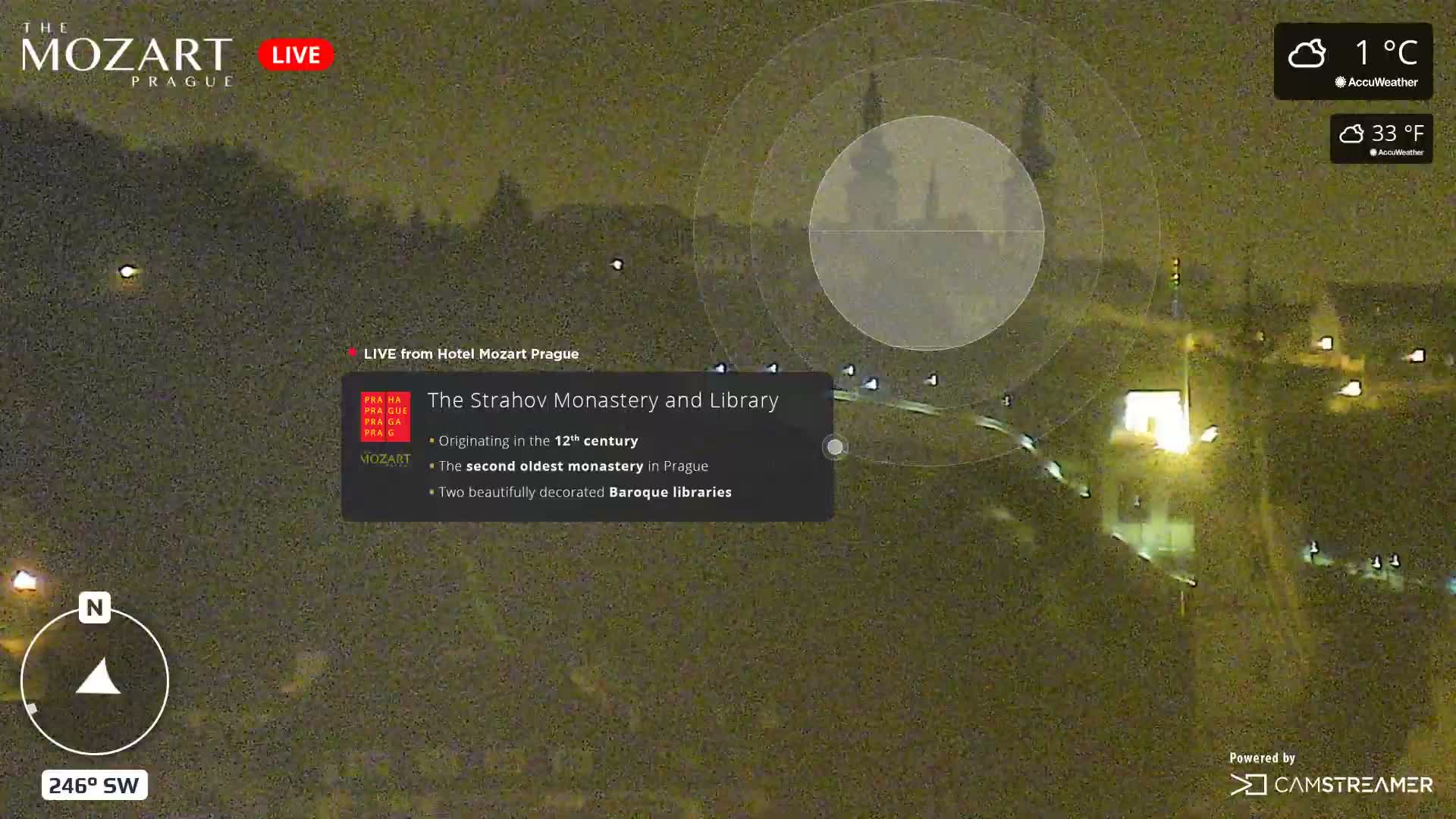 Prague Historical Area Static Live Cam - Praha 1, Praha, Hlavní Město, Czechia