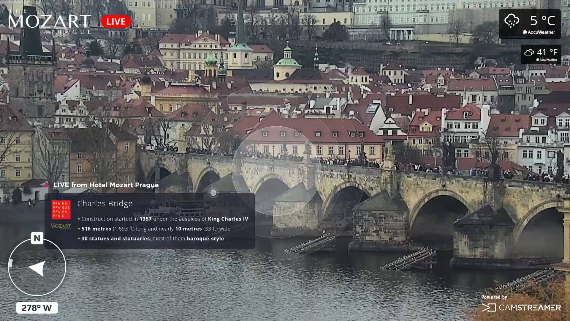 Prague Historical Area Static Live Cam - Praha 1, Praha, Hlavní Město, Czechia