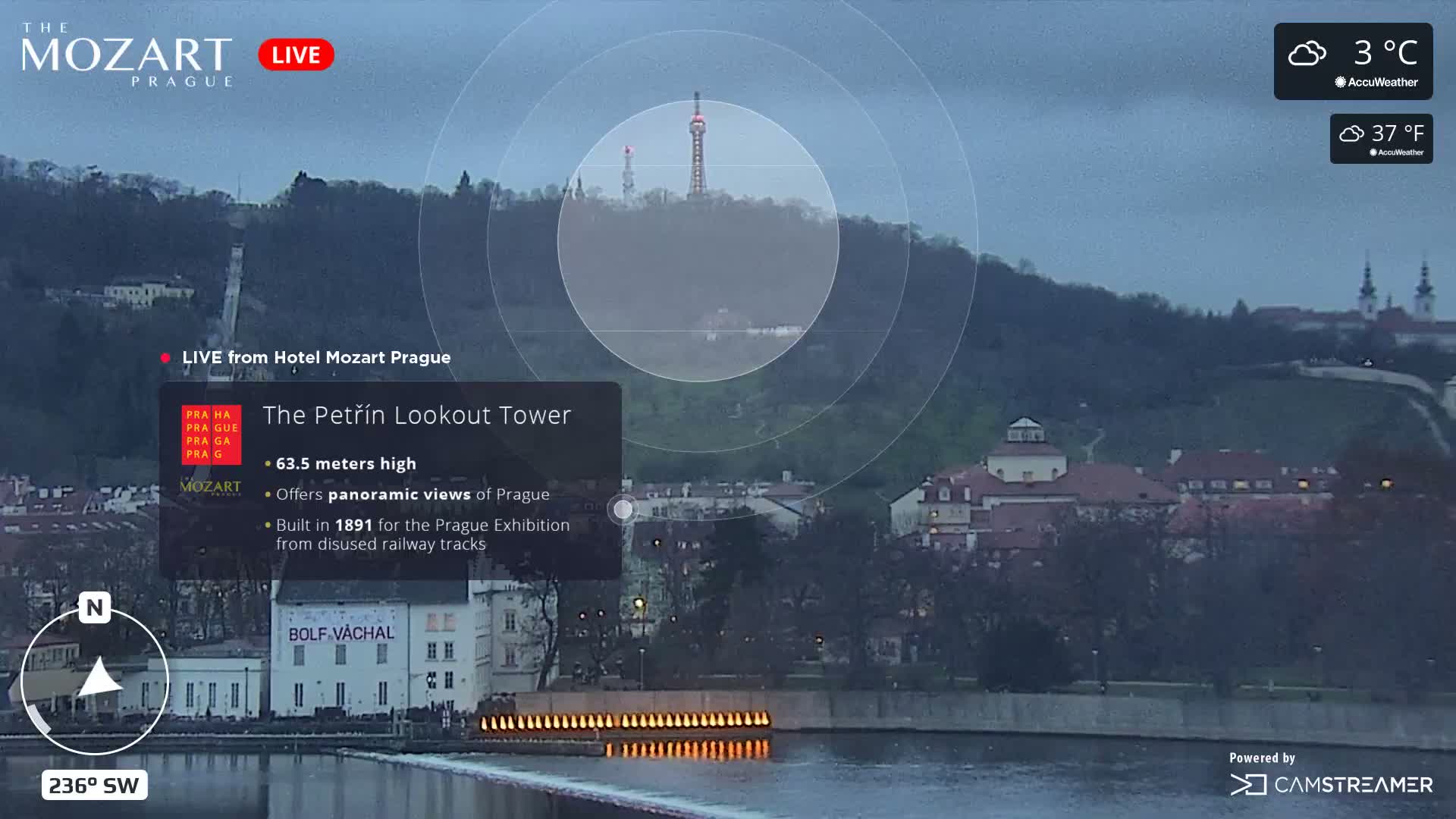 Prague Historical Area Static Live Cam - Praha 1, Praha, Hlavní Město, Czechia