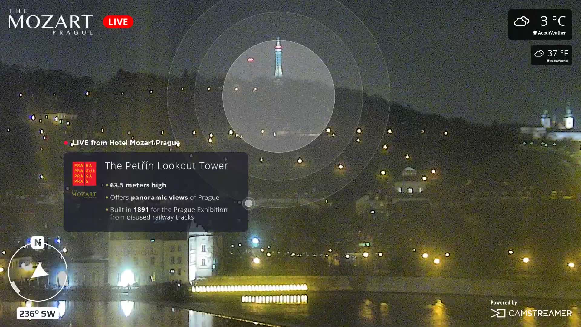 Prague Historical Area Static Live Cam - Praha 1, Praha, Hlavní Město, Czechia