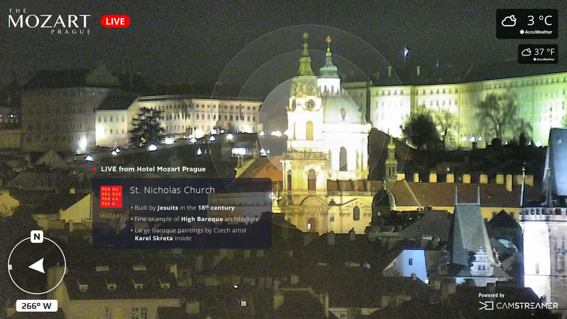 Prague Historical Area Static Live Cam - Praha 1, Praha, Hlavní Město, Czechia