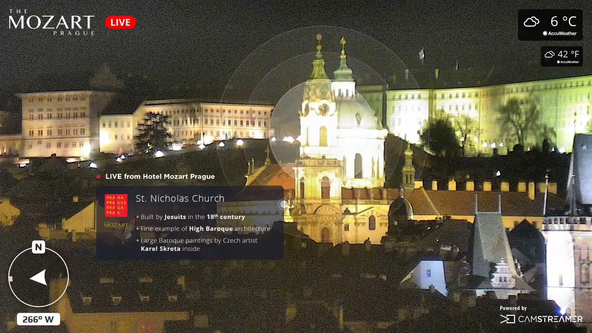 Prague Historical Area Static Live Cam - Praha 1, Praha, Hlavní Město, Czechia