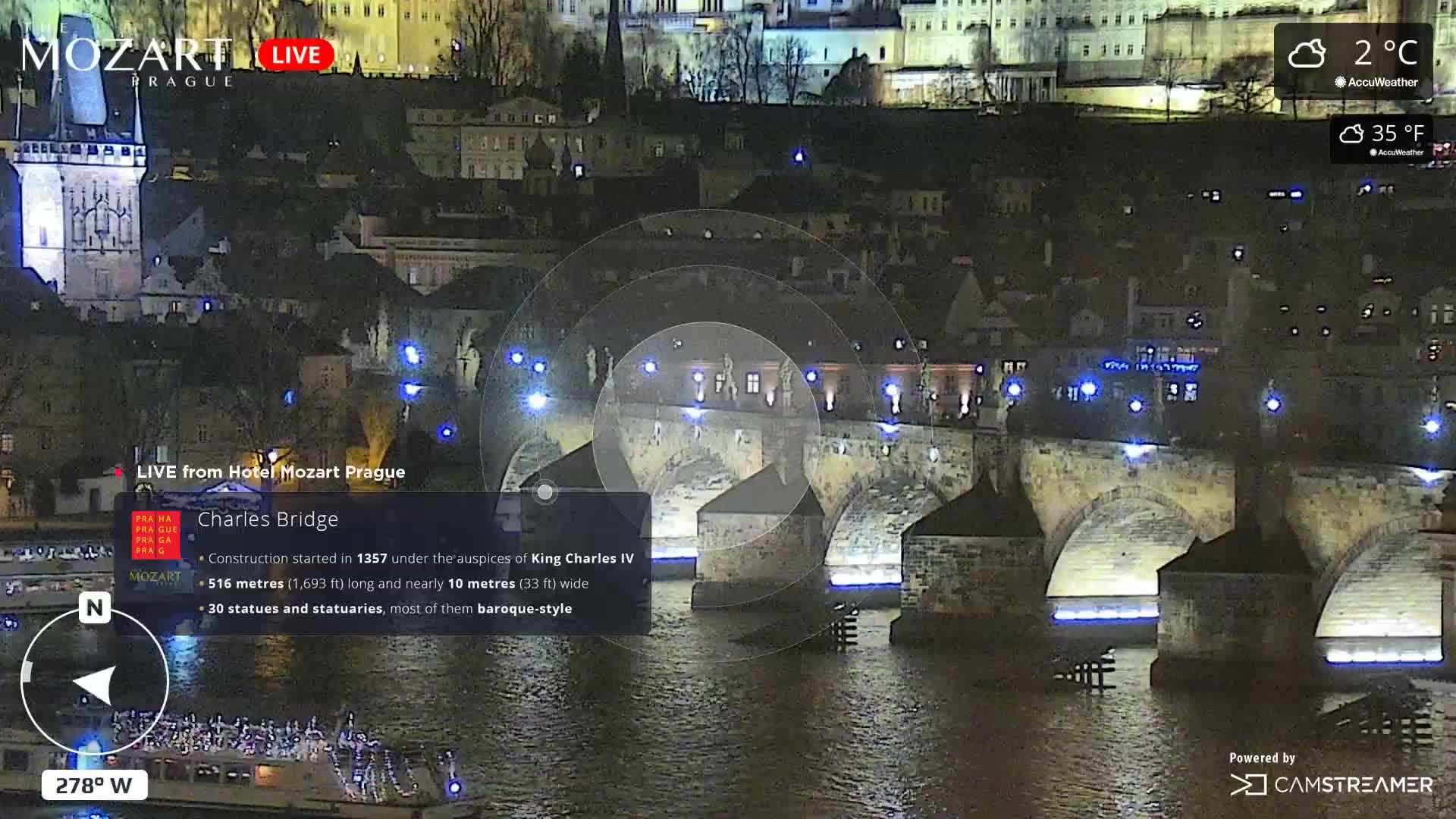 Prague Historical Area Static Live Cam - Praha 1, Praha, Hlavní Město, Czechia