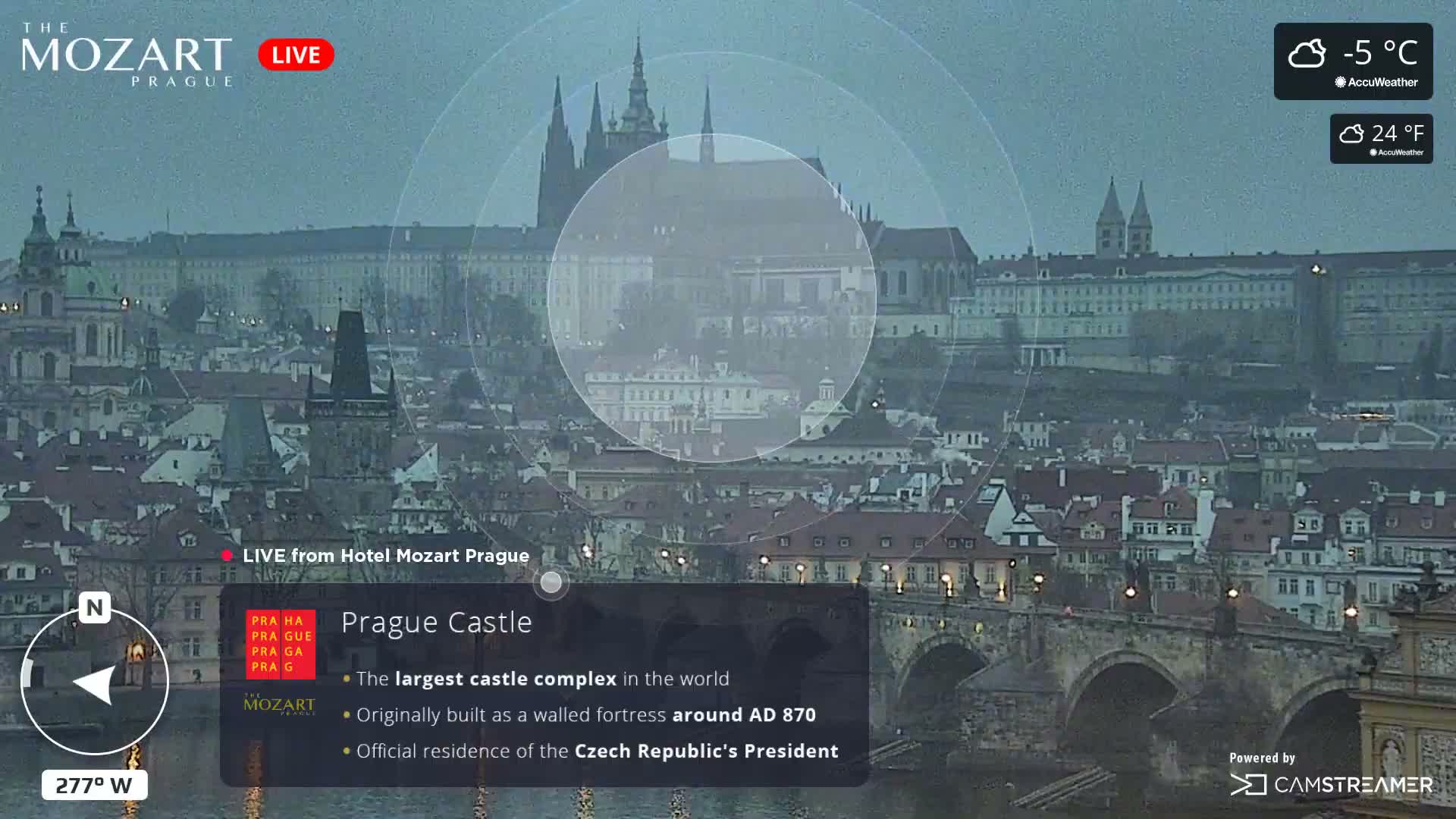 Prague Historical Area Static Live Cam - Praha 1, Praha, Hlavní Město, Czechia