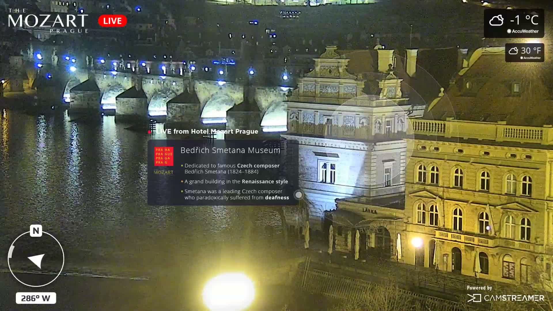 Prague Historical Area Static Live Cam - Praha 1, Praha, Hlavní Město, Czechia