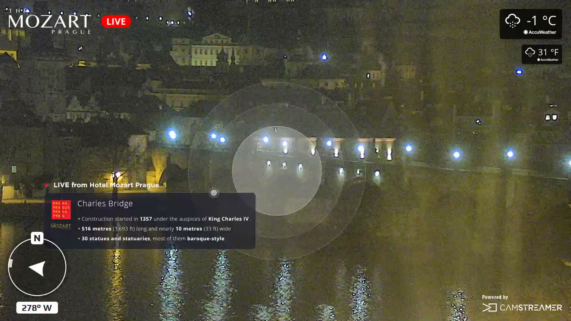 Prague Historical Area Static Live Cam - Praha 1, Praha, Hlavní Město, Czechia