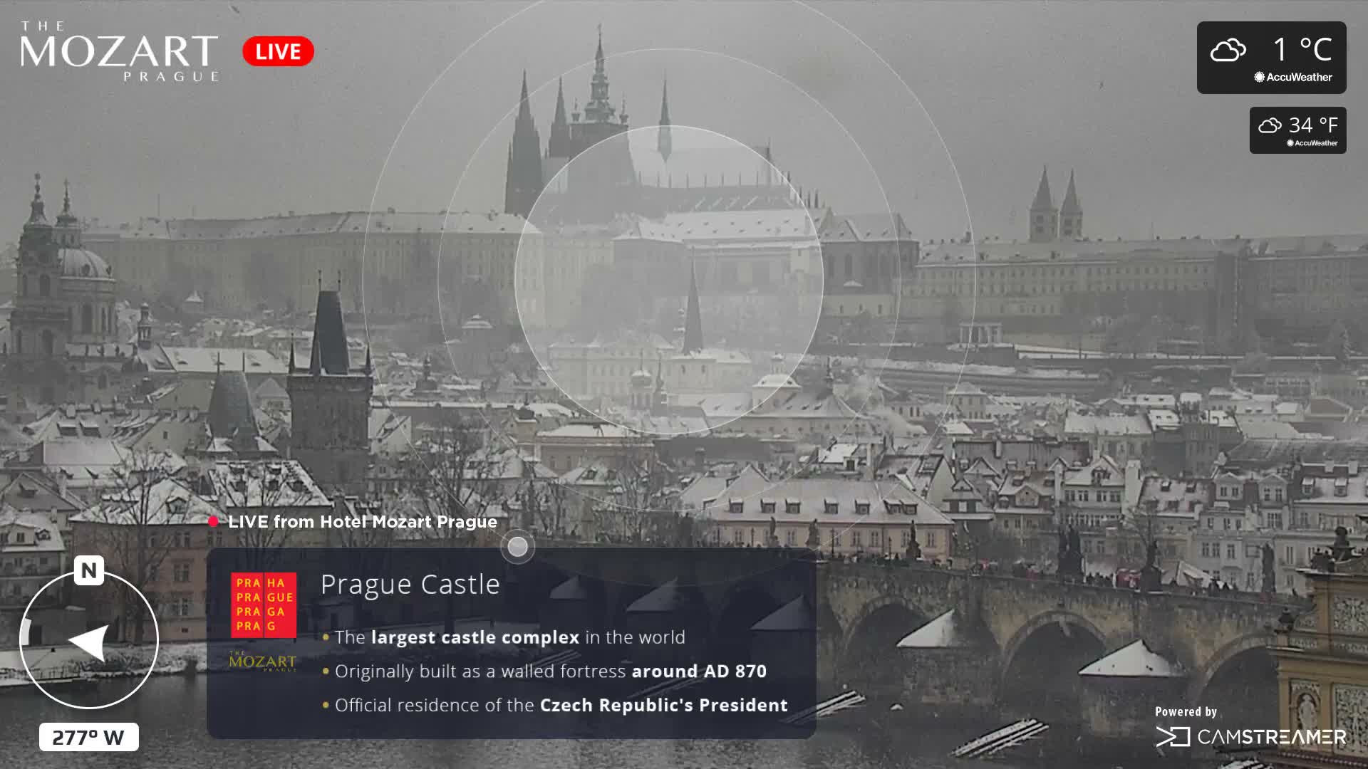 Prague Historical Area Static Live Cam - Praha 1, Praha, Hlavní Město, Czechia