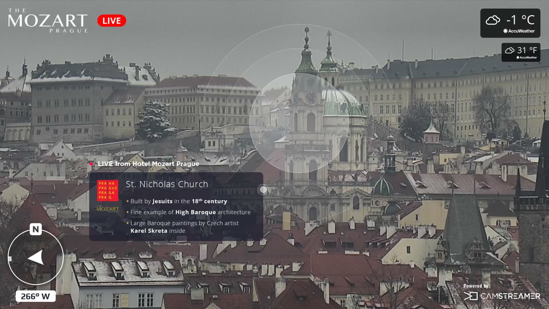 Prague Historical Area Static Live Cam - Praha 1, Praha, Hlavní Město, Czechia