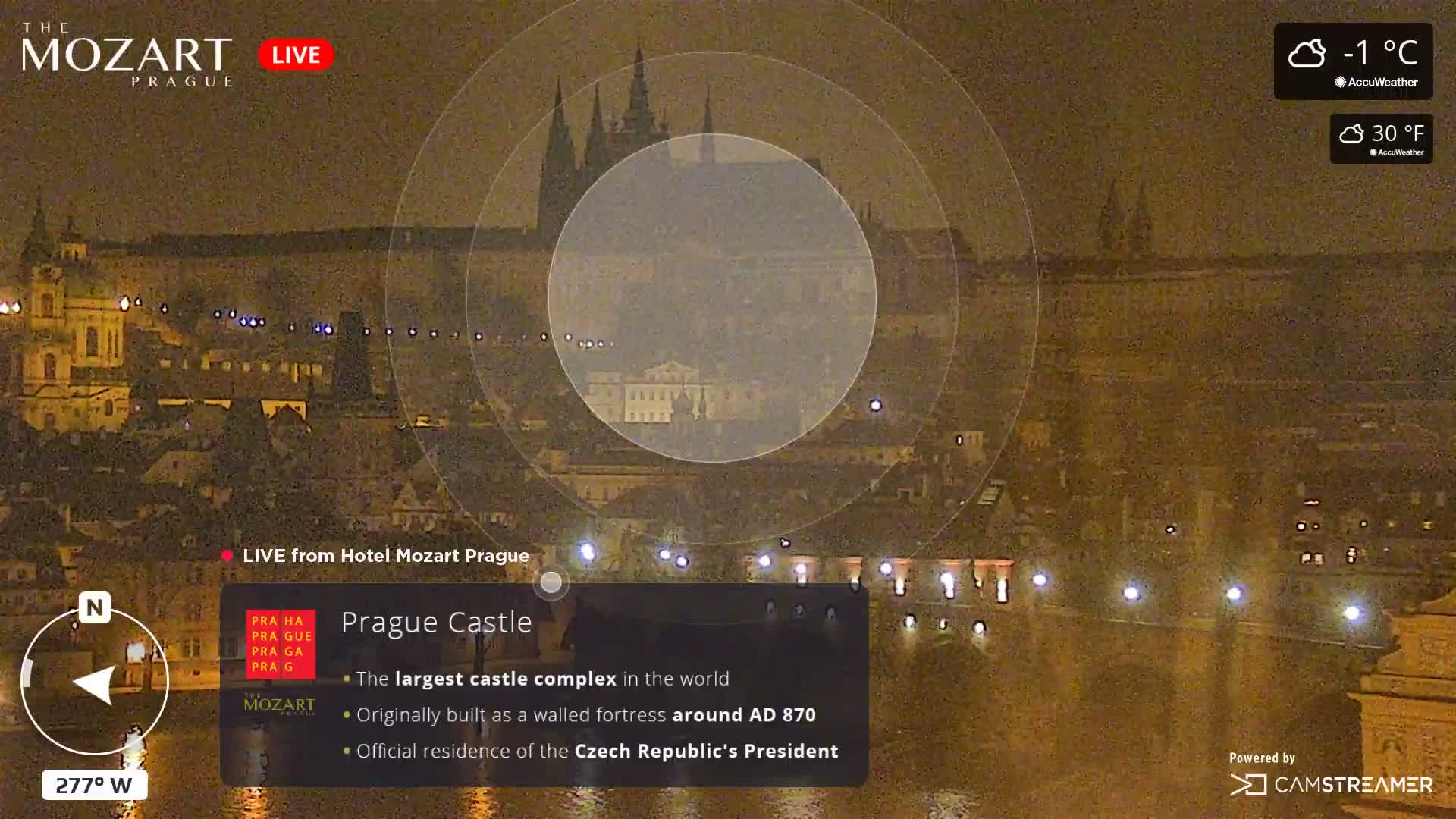Prague Historical Area Static Live Cam - Praha 1, Praha, Hlavní Město, Czechia
