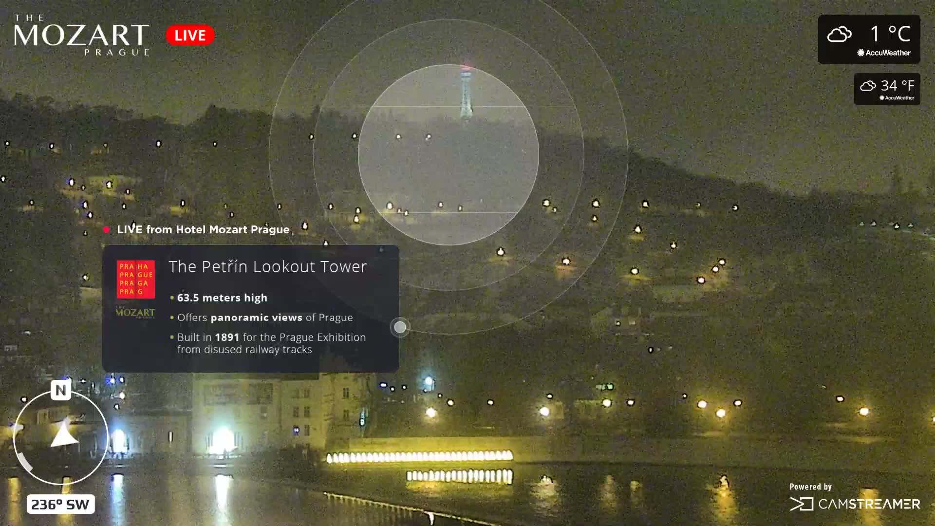 Prague Historical Area Static Live Cam - Praha 1, Praha, Hlavní Město, Czechia