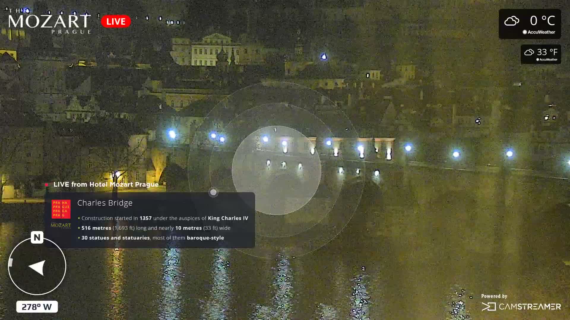 Prague Historical Area Static Live Cam - Praha 1, Praha, Hlavní Město, Czechia