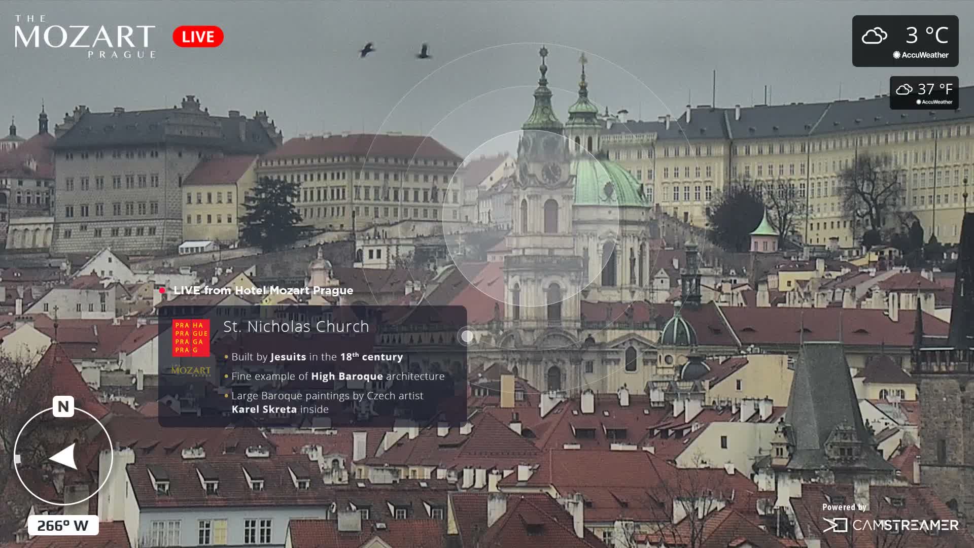 Prague Historical Area Static Live Cam - Praha 1, Praha, Hlavní Město, Czechia