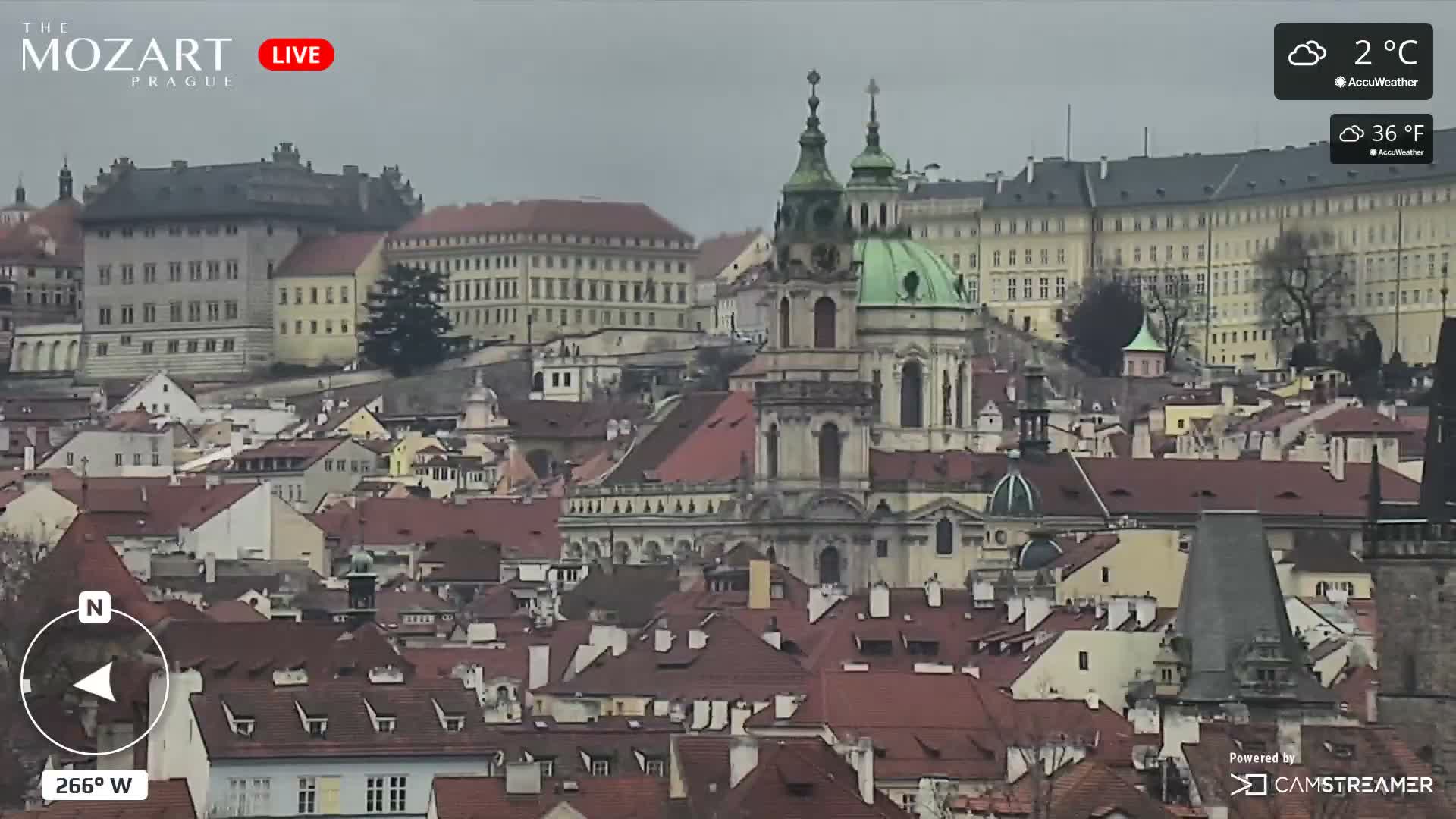 Prague Historical Area Static Live Cam - Praha 1, Praha, Hlavní Město, Czechia