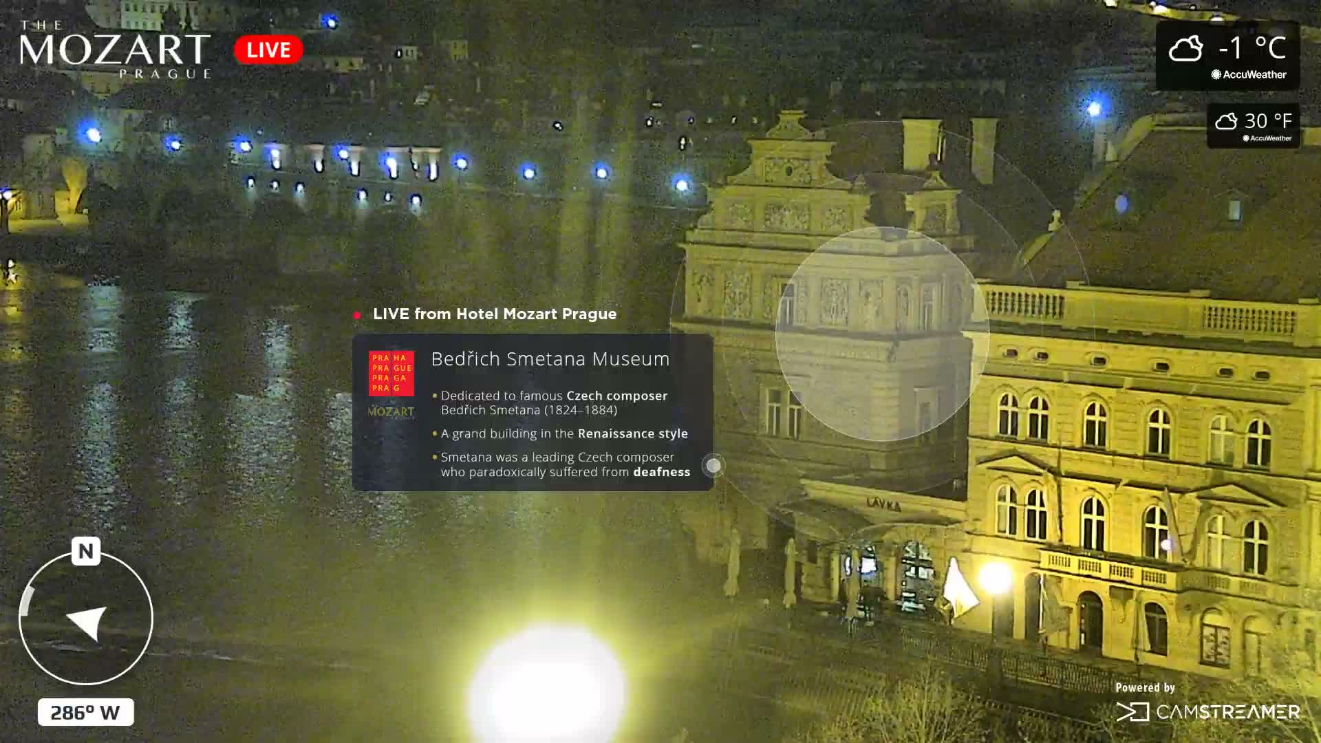 Prague Historical Area Static Live Cam - Praha 1, Praha, Hlavní Město, Czechia