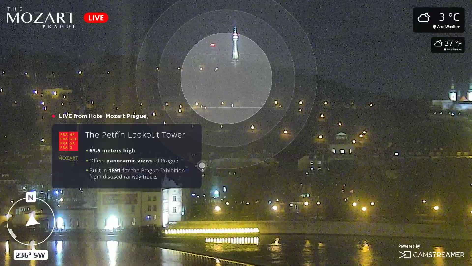 Prague Historical Area Static Live Cam - Praha 1, Praha, Hlavní Město, Czechia