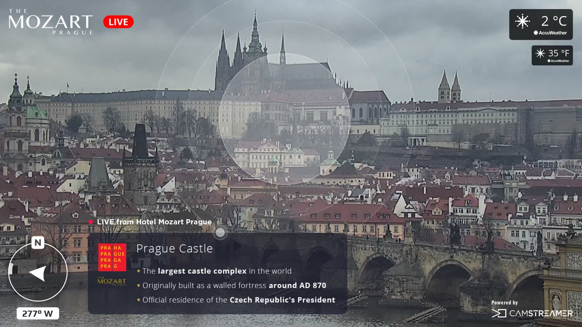 Prague Historical Area Static Live Cam - Praha 1, Praha, Hlavní Město, Czechia