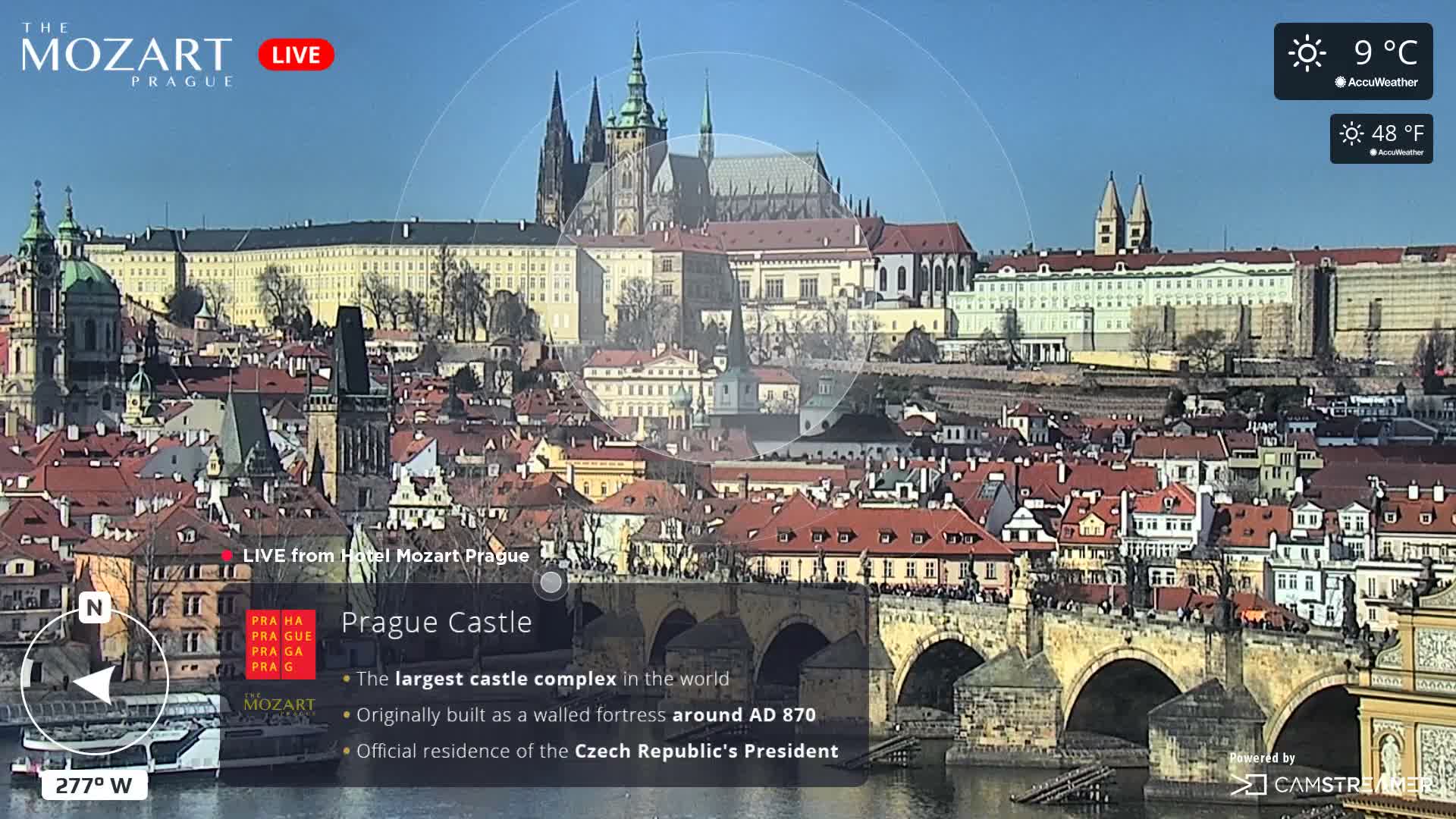 Prague Historical Area Static Live Cam - Praha 1, Praha, Hlavní Město, Czechia