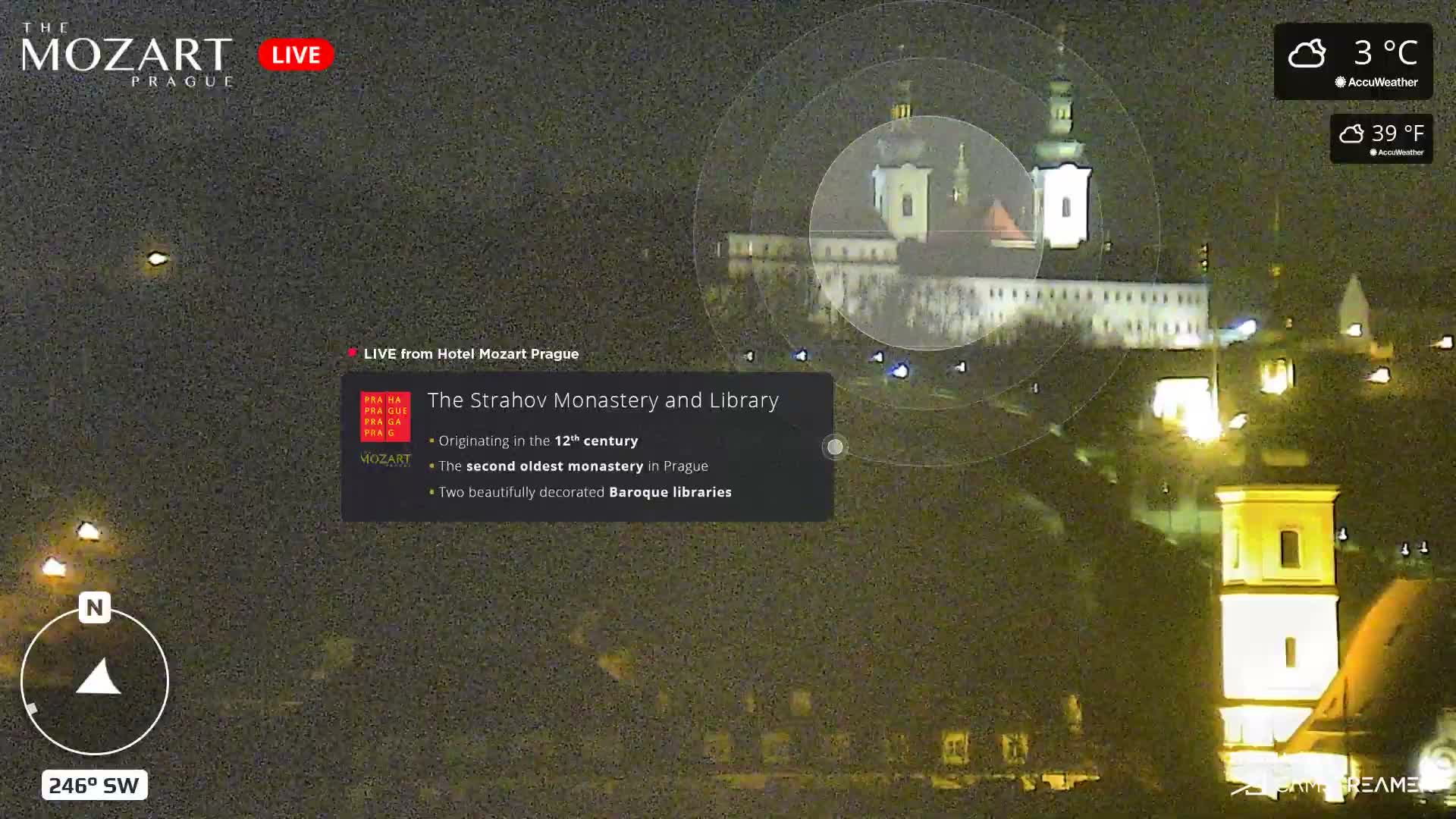 Prague Historical Area Static Live Cam - Praha 1, Praha, Hlavní Město, Czechia