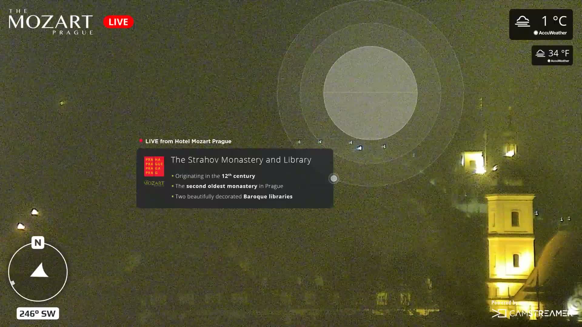 Prague Historical Area Static Live Cam - Praha 1, Praha, Hlavní Město, Czechia